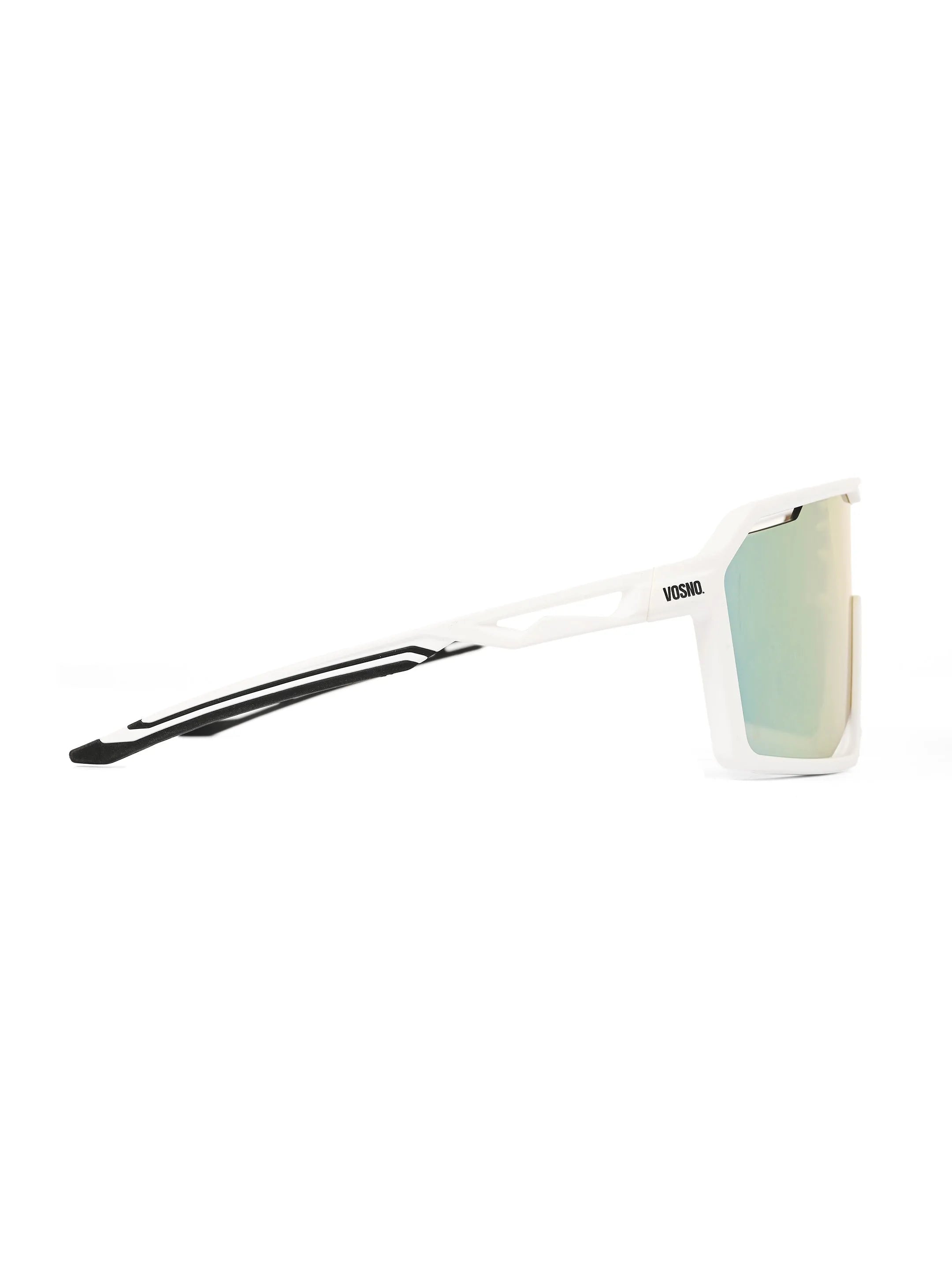 Torque | White Extra-Large Full Rim Shield Sports for Men & Women [UV-protected]