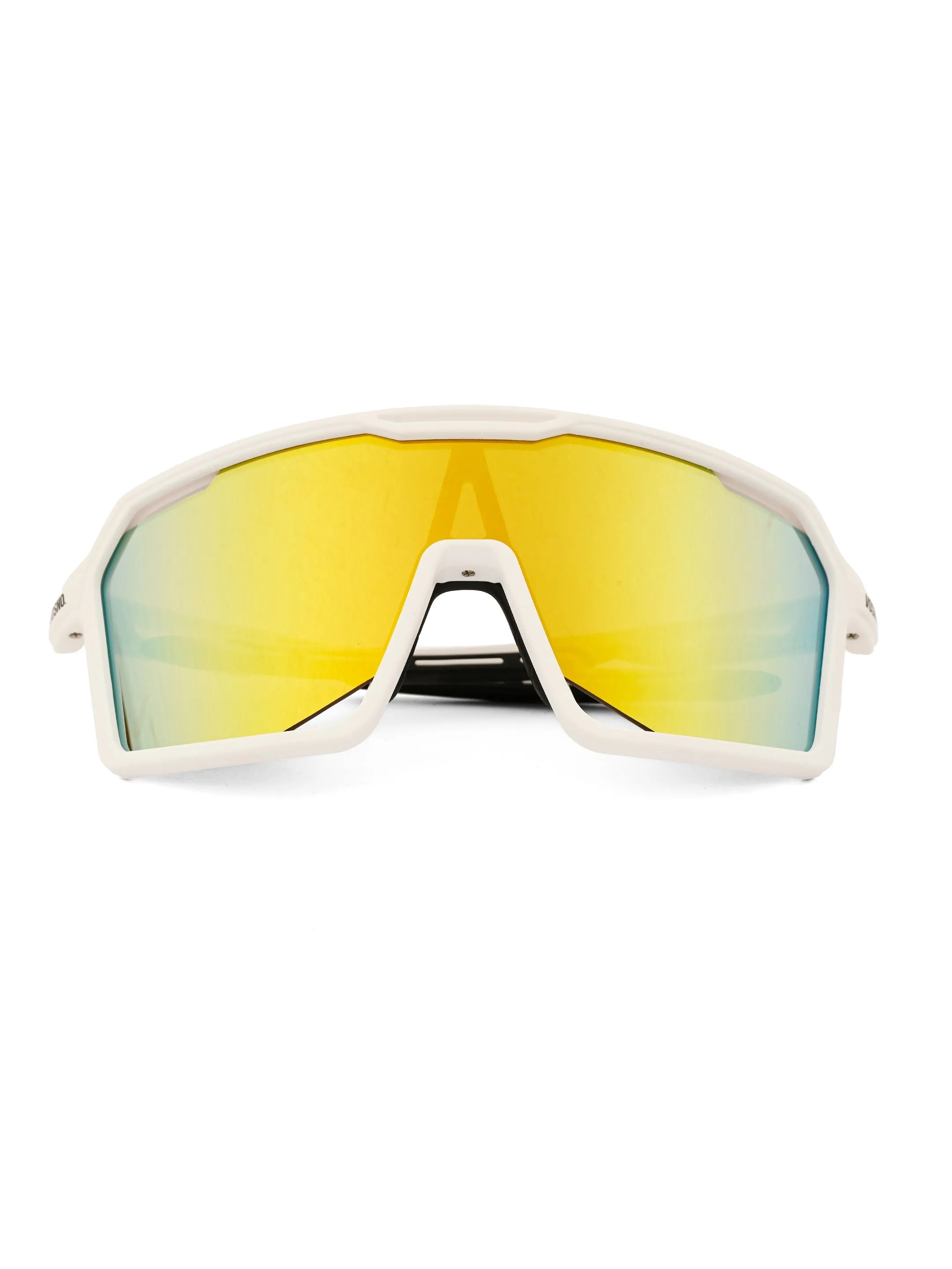 Torque | White Extra-Large Full Rim Shield Sports for Men & Women [UV-protected]
