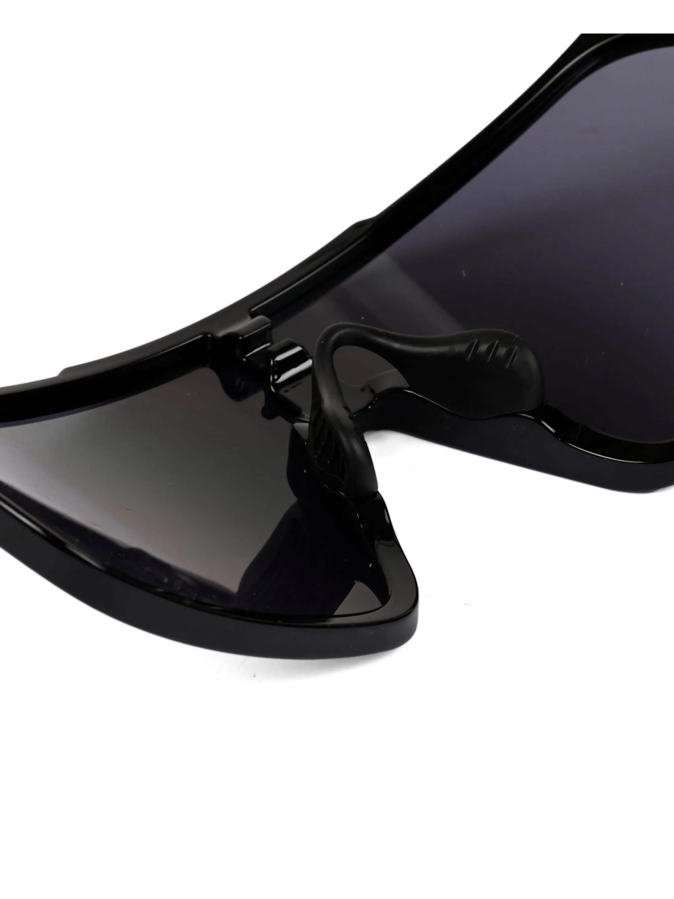 Bolt | Black Extra-Large Half Rim Shield Sports for Men & Women [UV-protected]