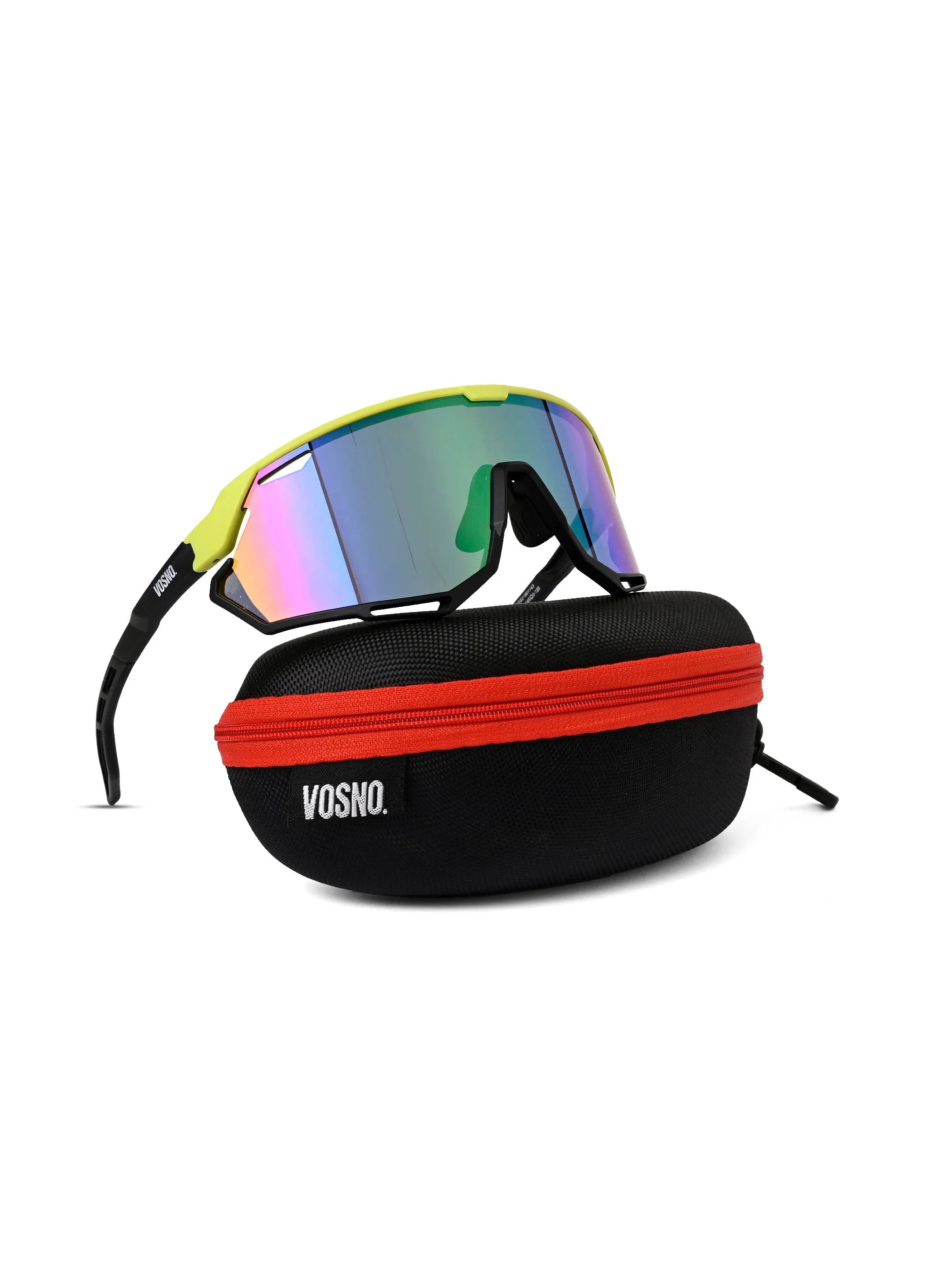 Nitro | Light Green Extra-Large Full Rim Shield Sports for Men & Women [UV-protected]