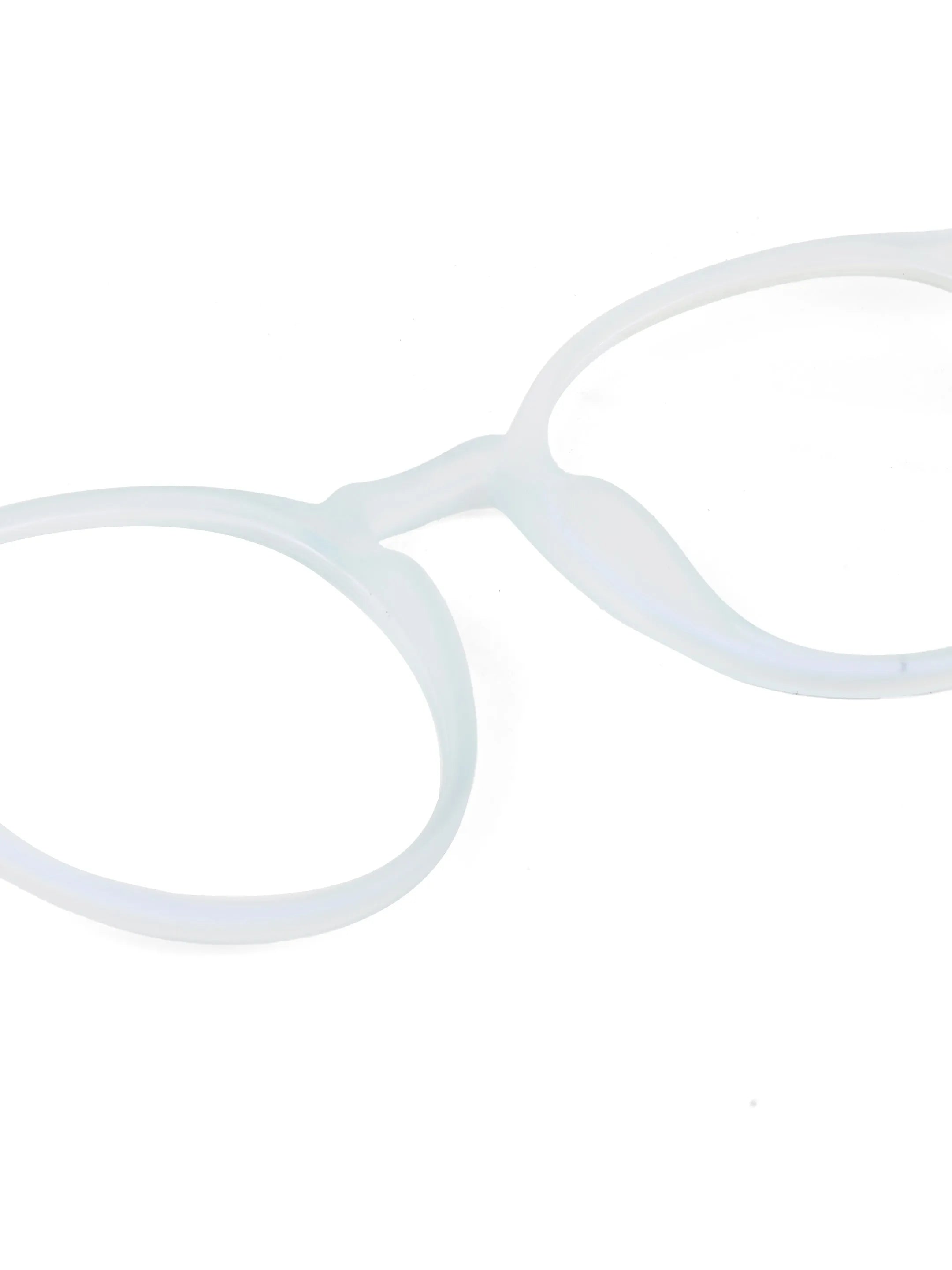 Screenzy | Sky Blue Medium Full Rim Round Computer Glasses for Men & Women [Blue Block]