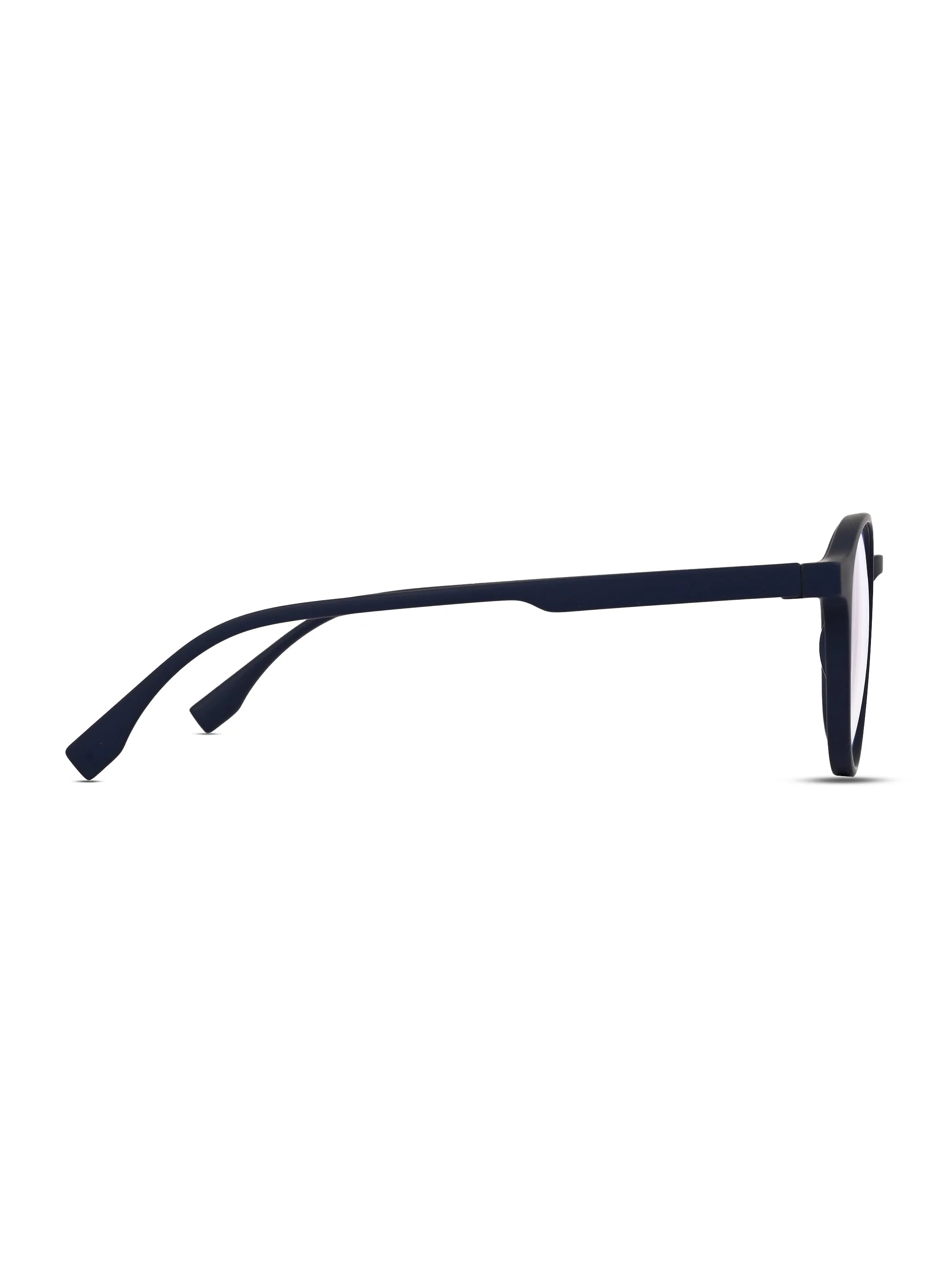 Screenzy | Blue Medium Full Rim Round Computer Glasses for Men & Women [Blue Block]