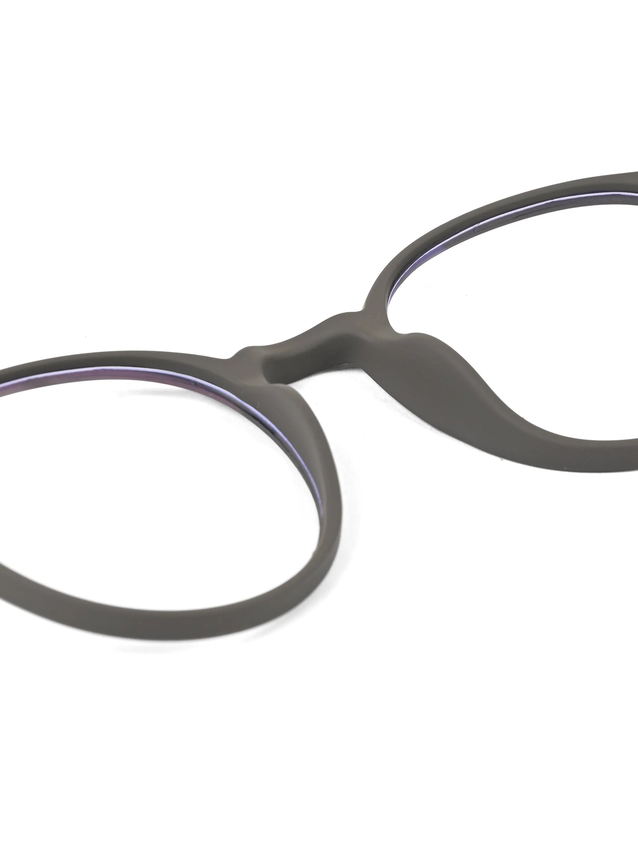 Screenzy | Grey Medium Full Rim Round Computer Glasses for Men & Women [Blue Block]