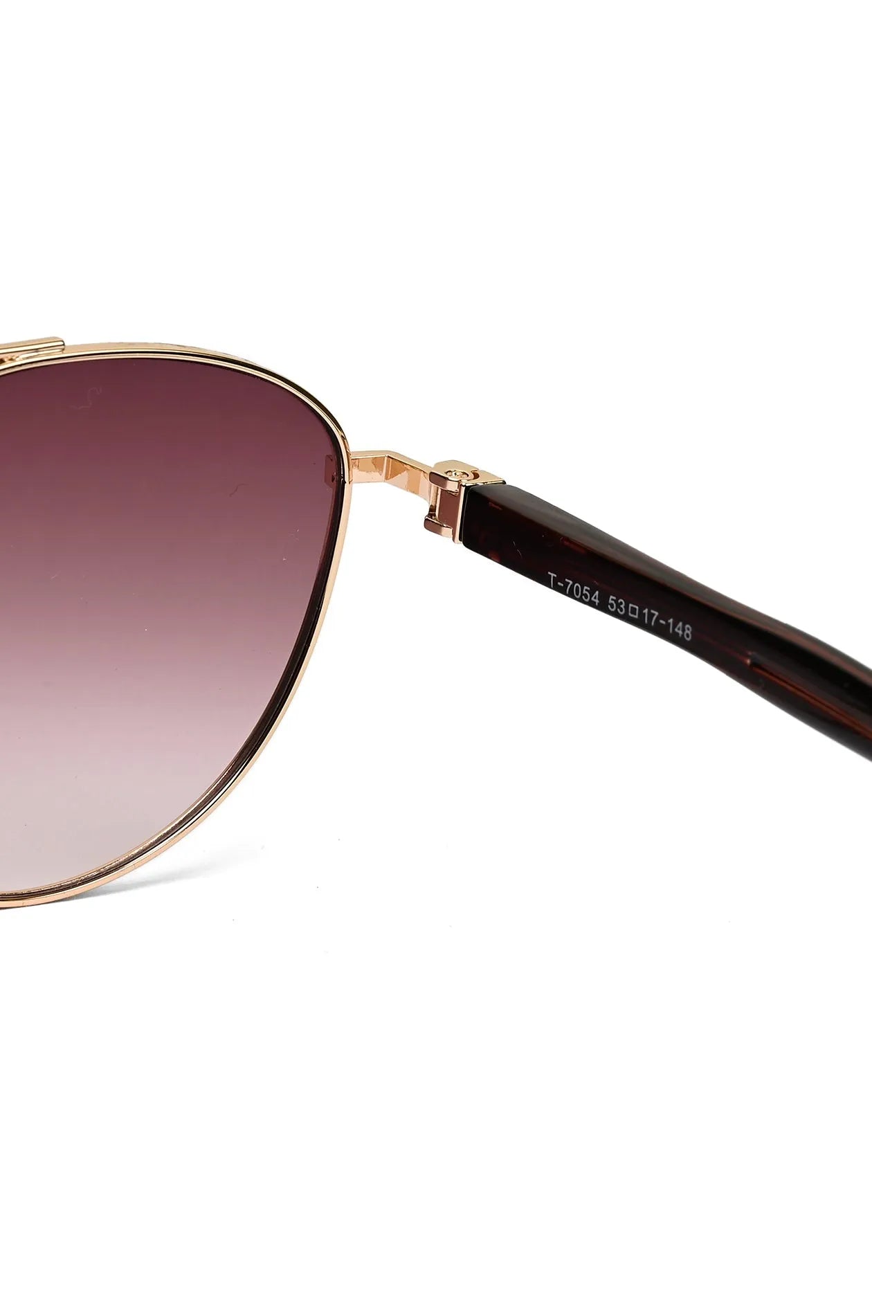 Gyron | Gradient Brown Medium Full Rim Aviator Sunglasses for Men [UV-protected]