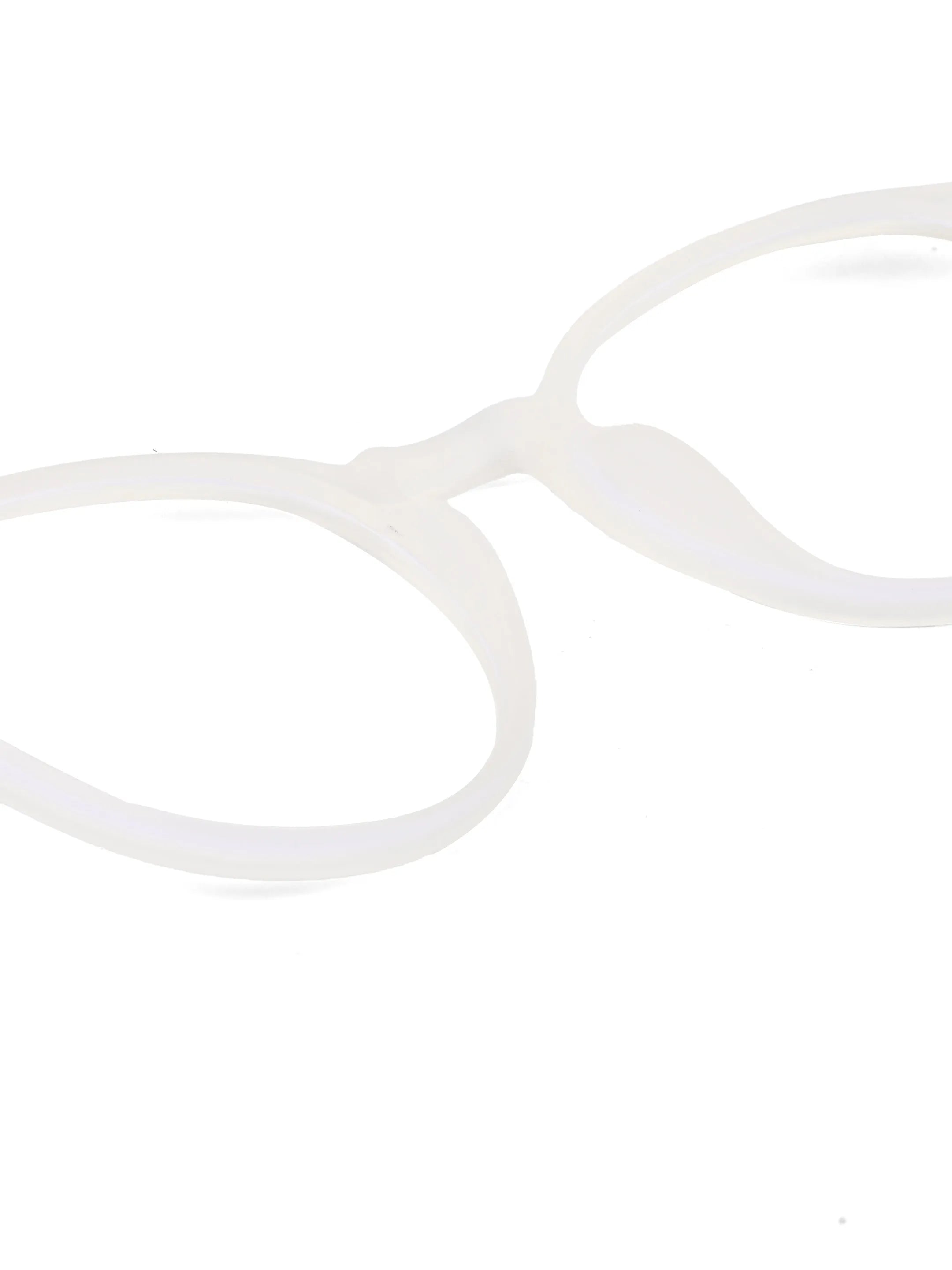 Screenzy | Transparent Medium Full Rim Round Computer Glasses for Men & Women [Blue Block]