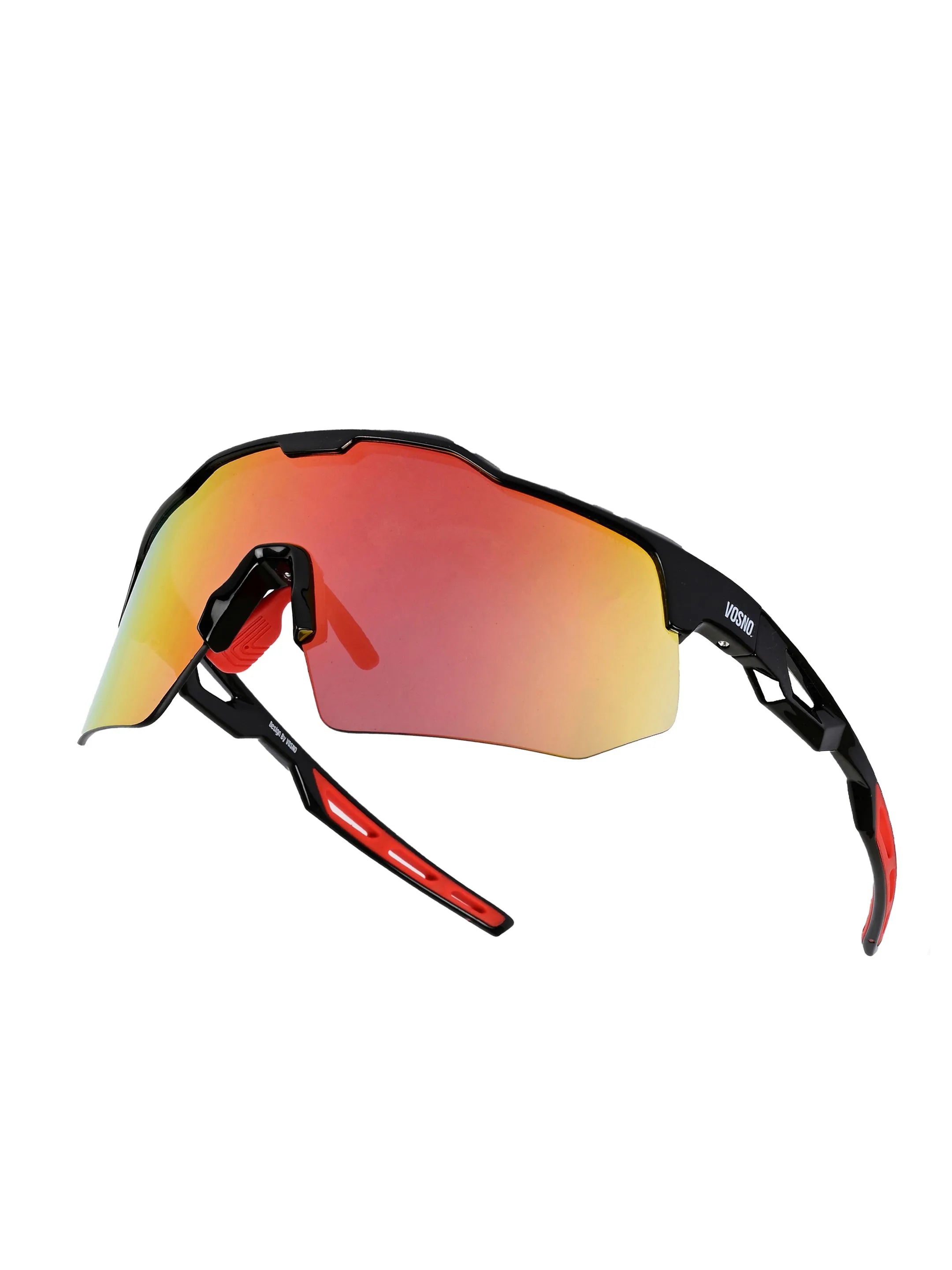Drift | Black Extra-Large Half Rim Shield Sports for Men & Women [UV-protected]