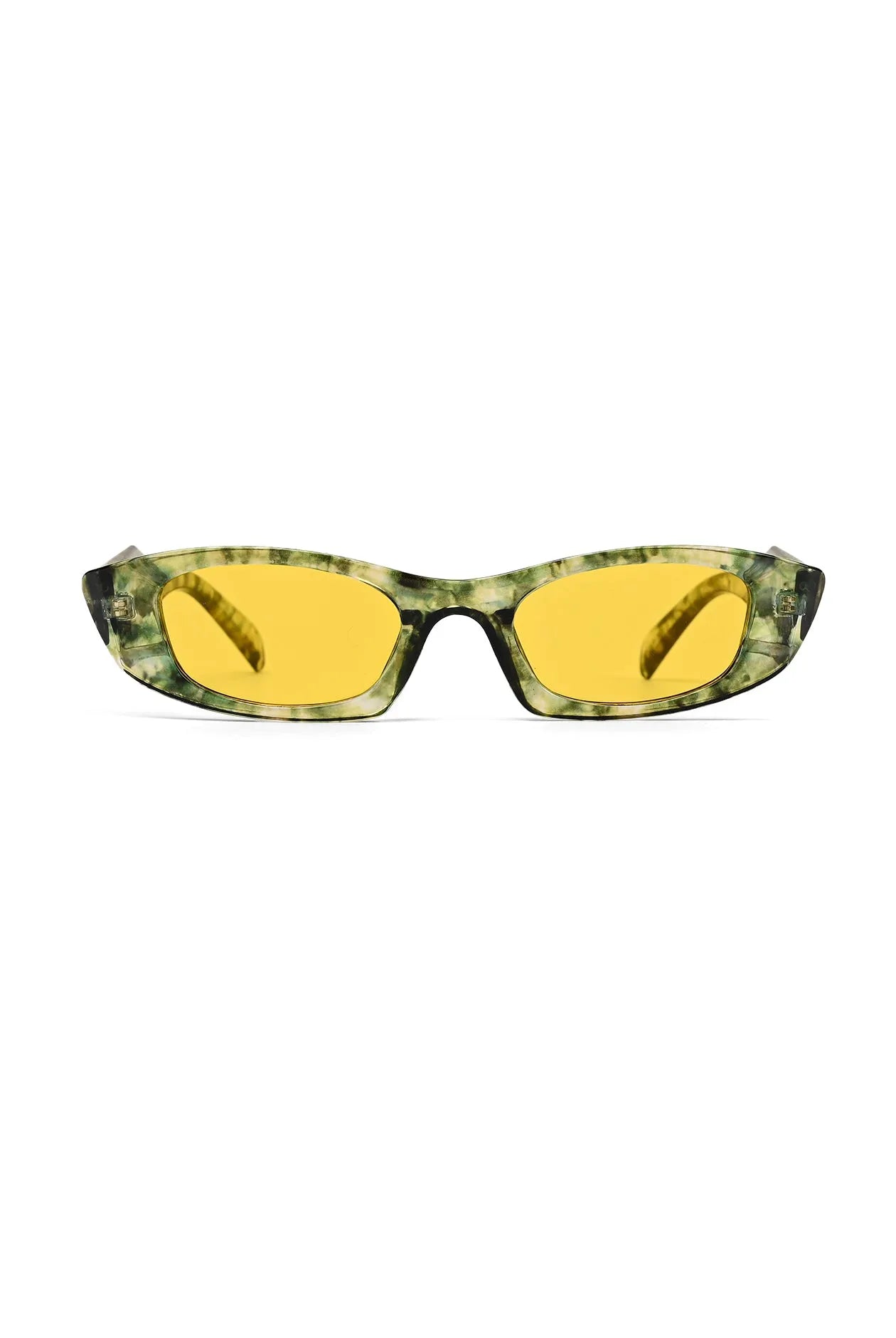 Avita | Yellow Large Full Rim Cateye Sunglasses for Women [UV-protected]
