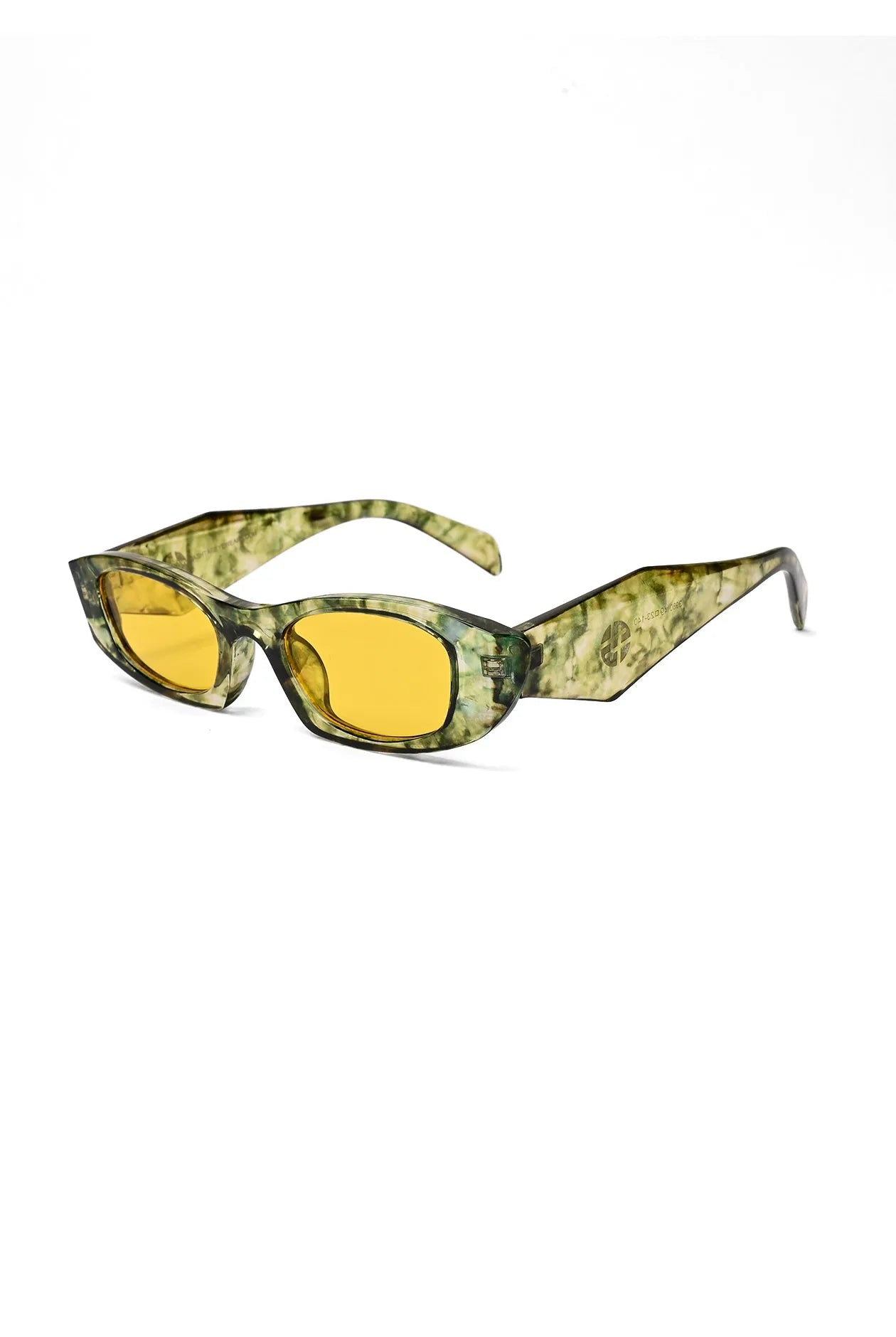 Avita | Yellow Large Full Rim Cateye Sunglasses for Women [UV-protected]