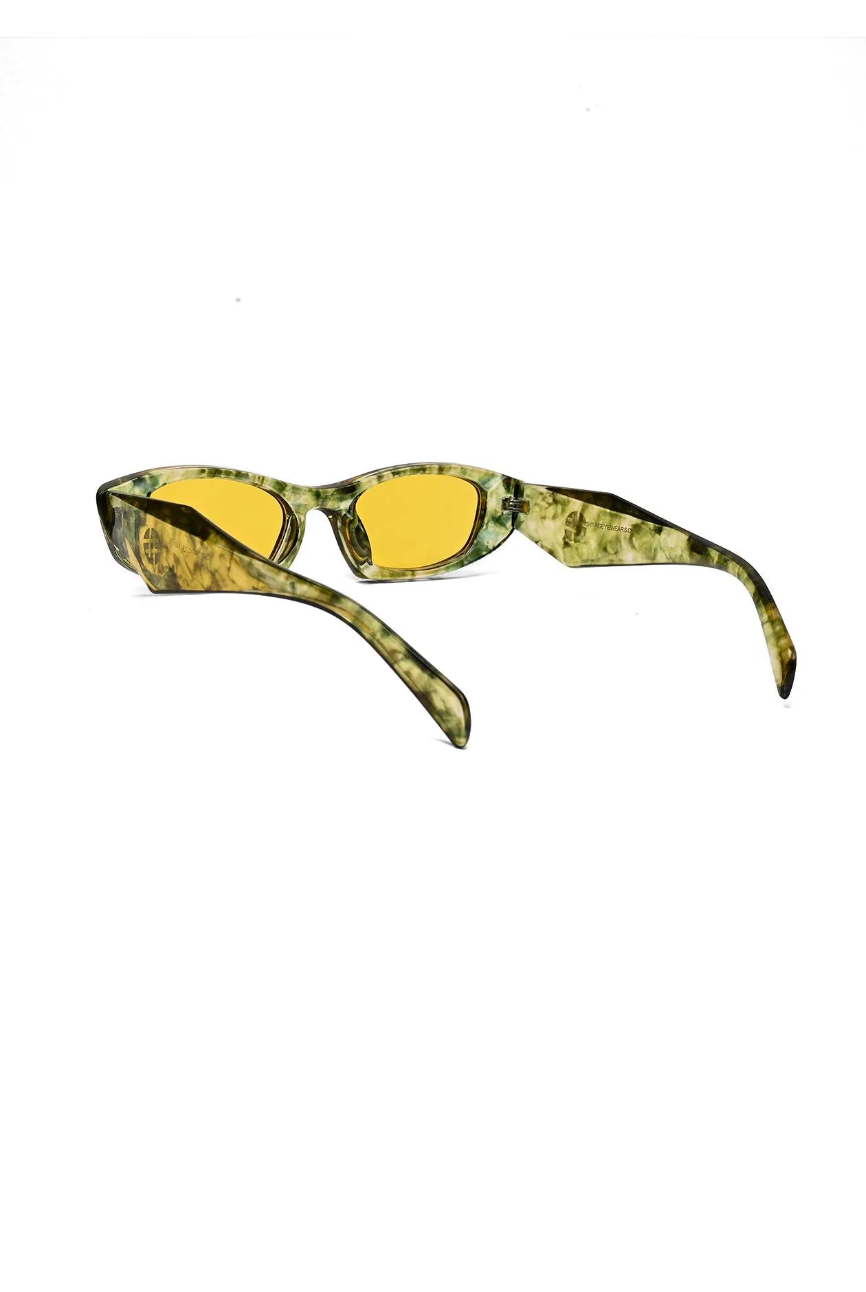 Avita | Yellow Large Full Rim Cateye Sunglasses for Women [UV-protected]