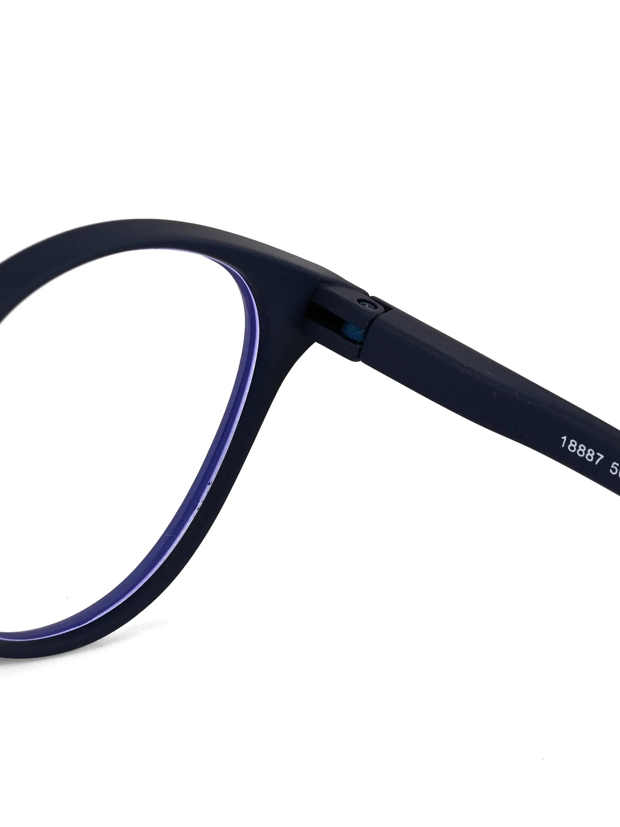 RayBloc | Blue Medium Full Rim OVAL Computer Glasses for Men & Women [Blue Block]