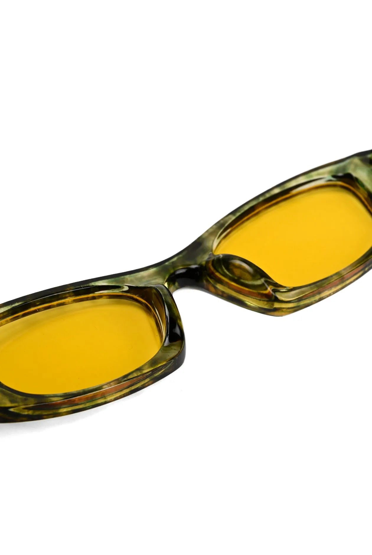 Avita | Yellow Large Full Rim Cateye Sunglasses for Women [UV-protected]