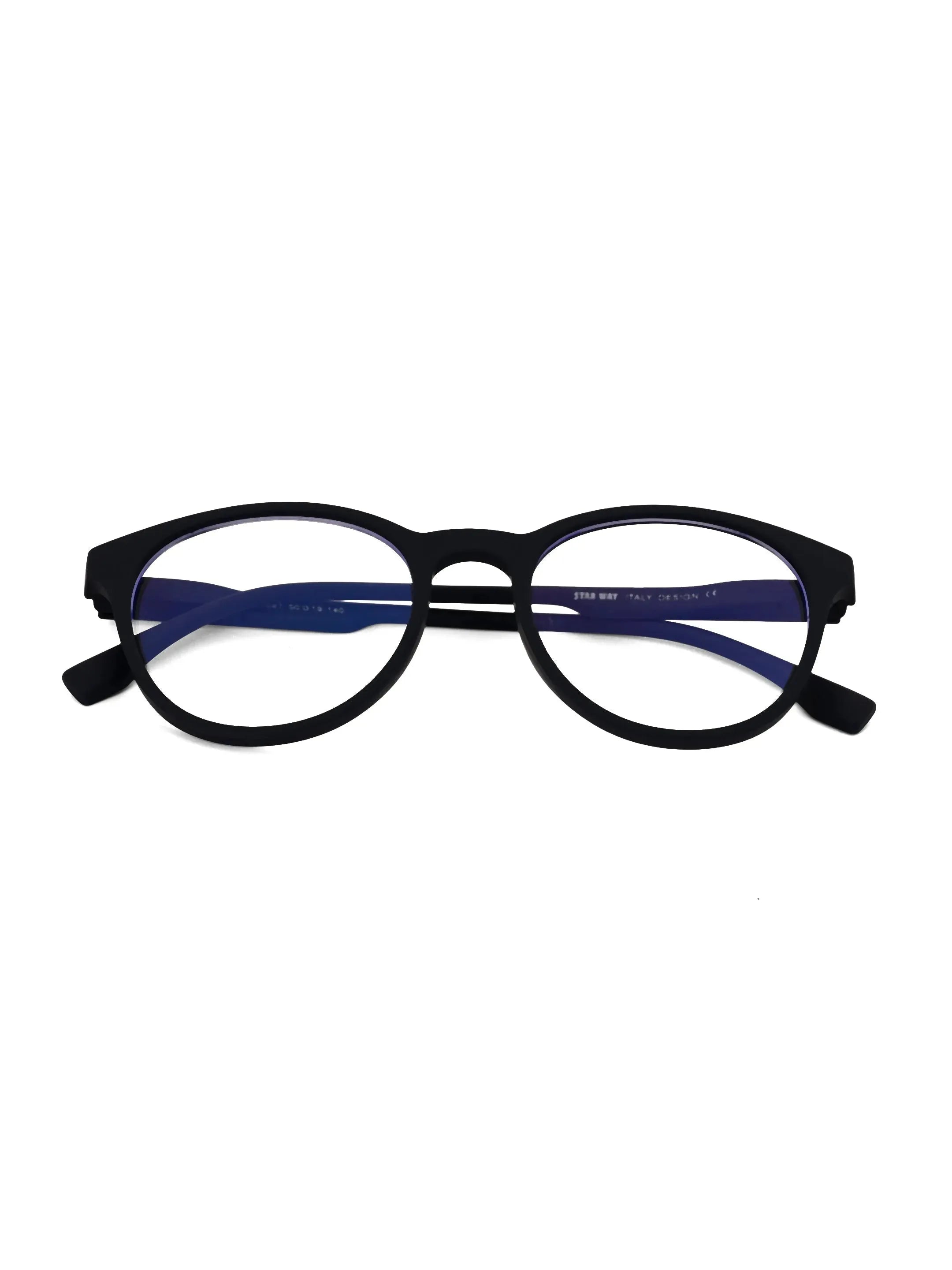 RayBloc | Blue Medium Full Rim OVAL Computer Glasses for Men & Women [Blue Block]