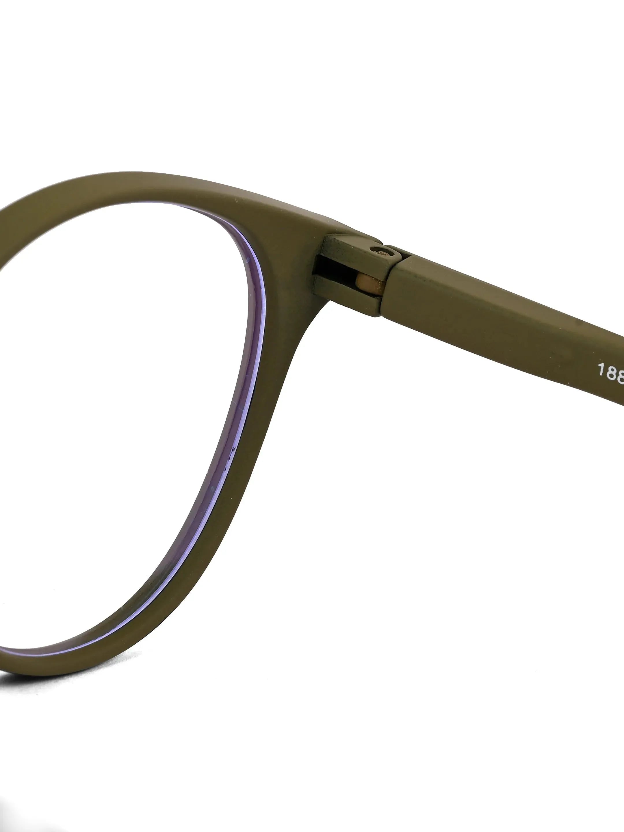 RayBloc | Green Medium Full Rim OVAL Computer Glasses for Men & Women [Blue Block]