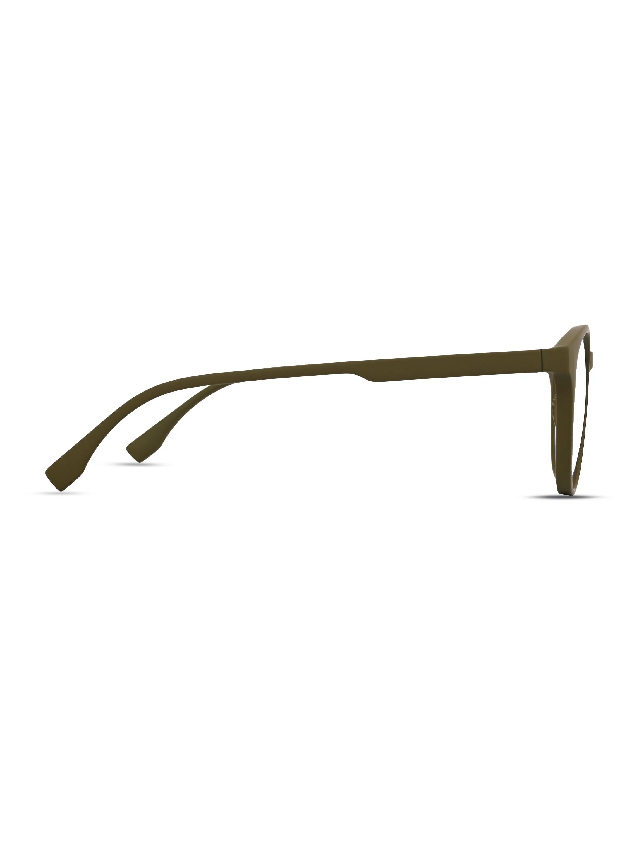 RayBloc | Green Medium Full Rim OVAL Computer Glasses for Men & Women [Blue Block]