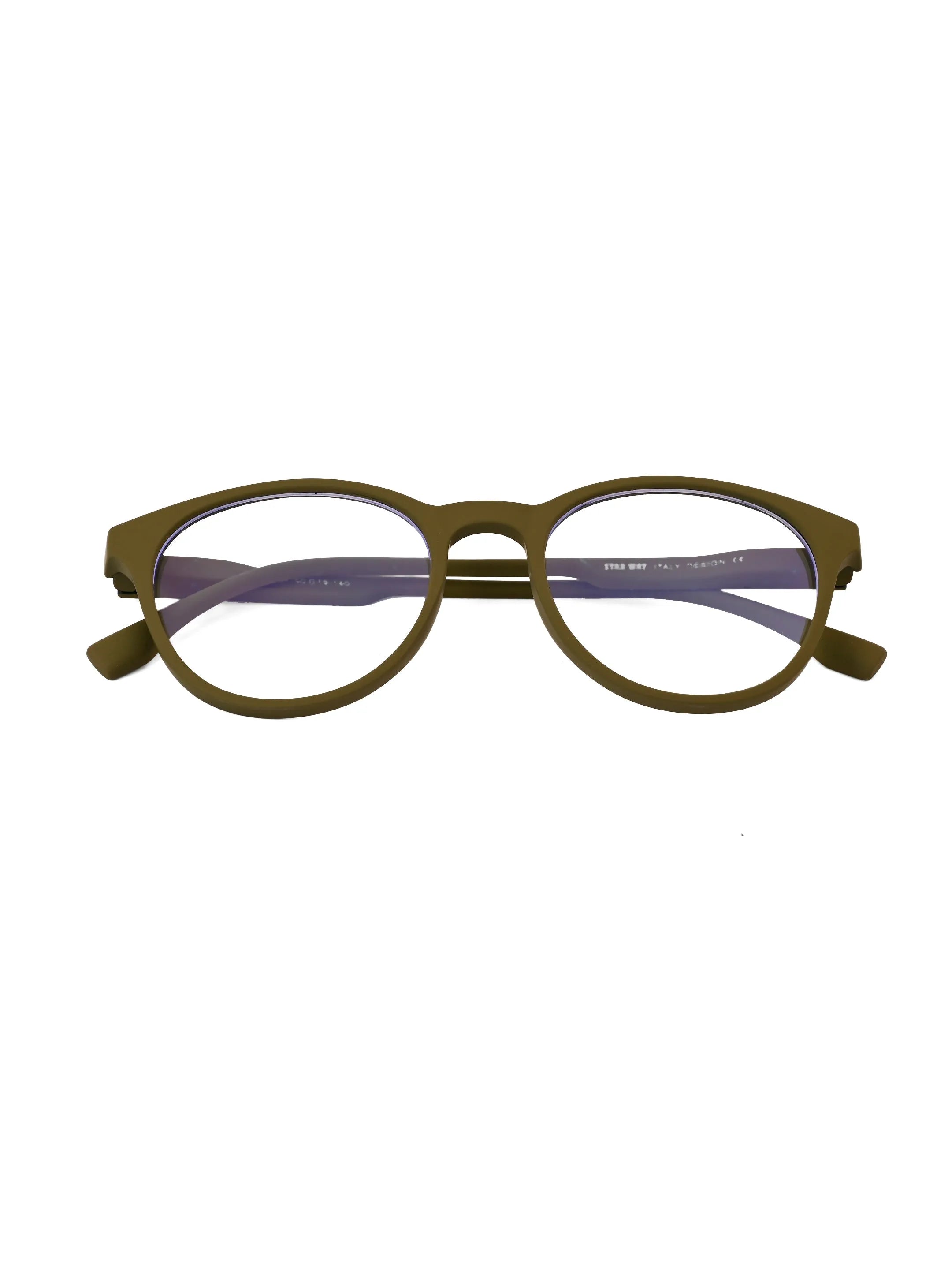 RayBloc | Green Medium Full Rim OVAL Computer Glasses for Men & Women [Blue Block]