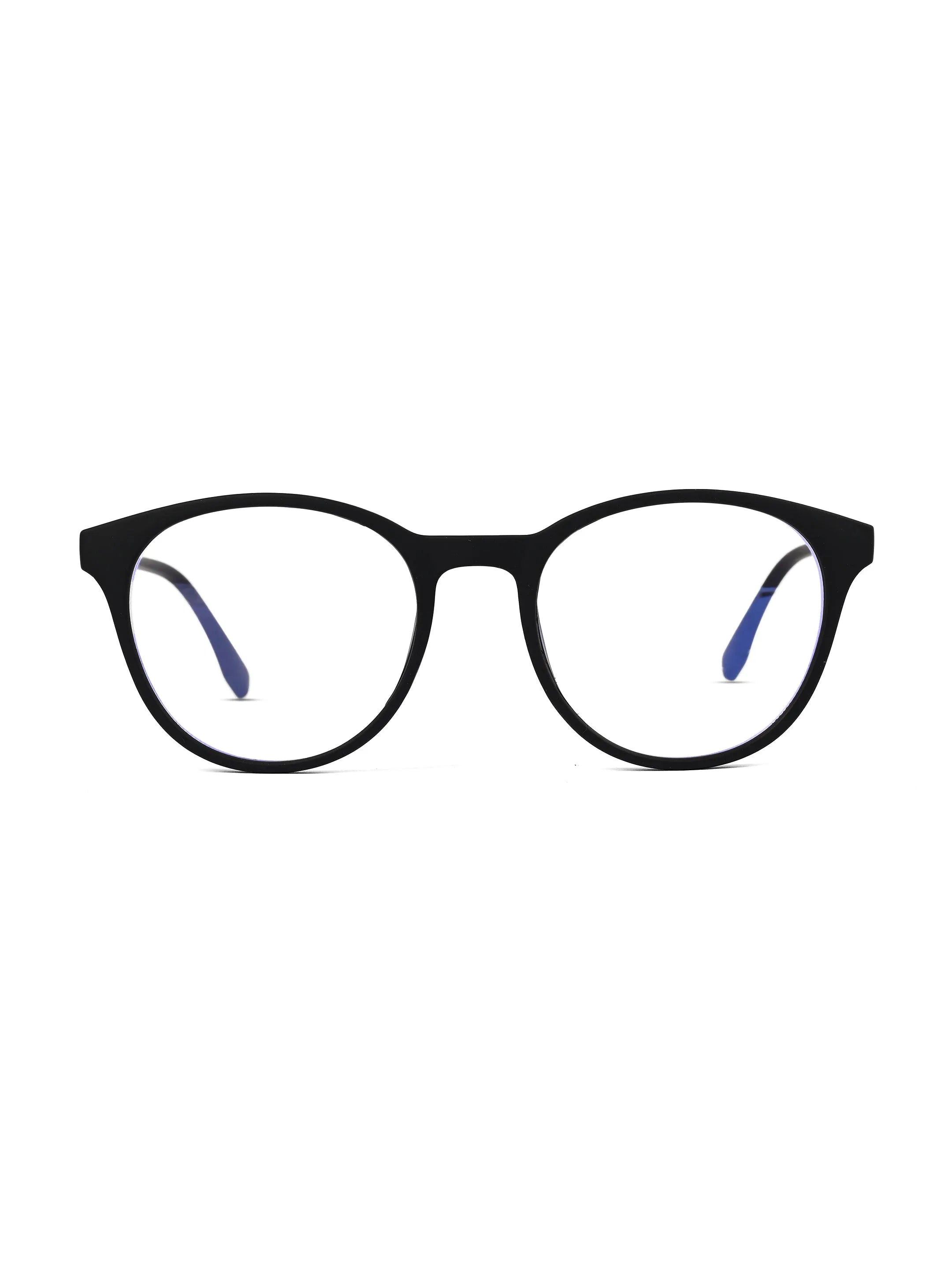 RayBloc | Black Medium Full Rim OVAL Computer Glasses for Men & Women [Blue Block]
