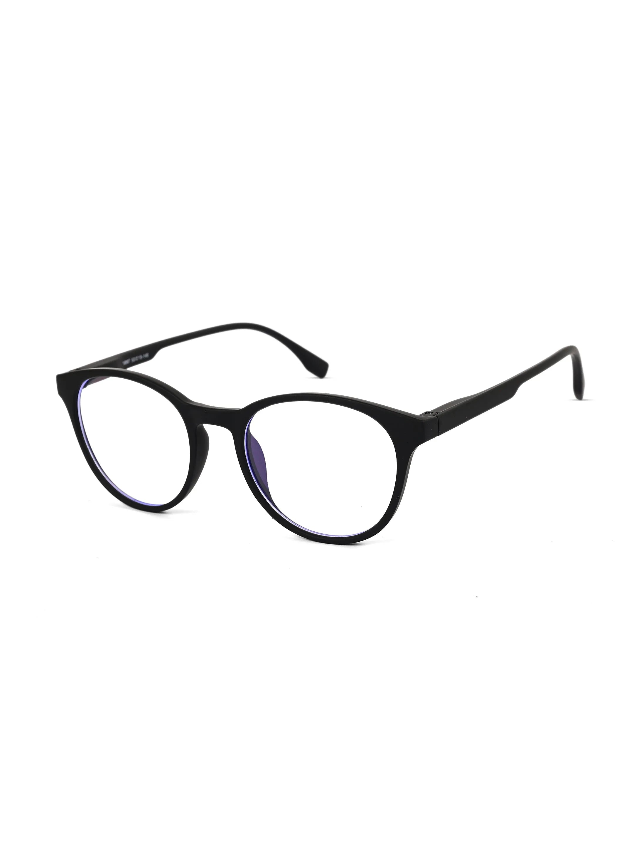 RayBloc | Black Medium Full Rim OVAL Computer Glasses for Men & Women [Blue Block]