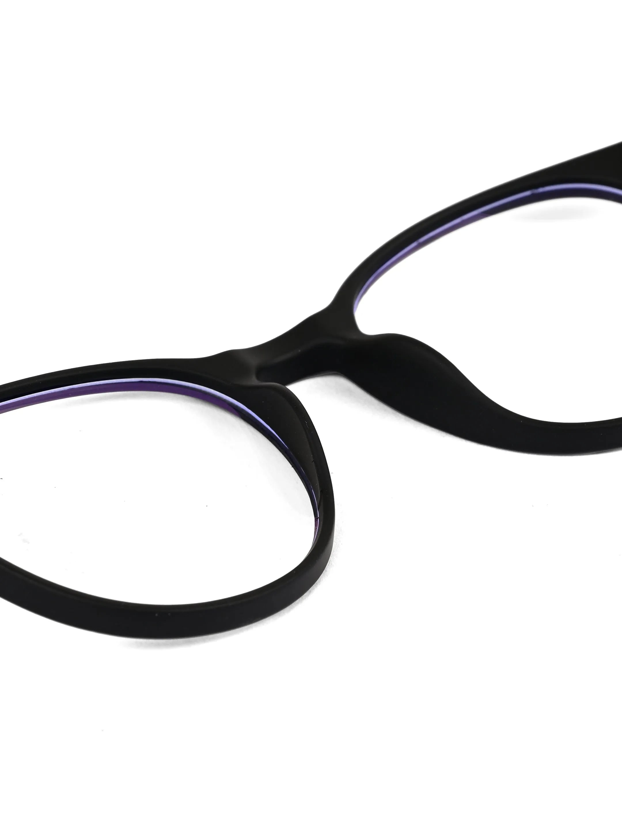 RayBloc | Black Medium Full Rim OVAL Computer Glasses for Men & Women [Blue Block]