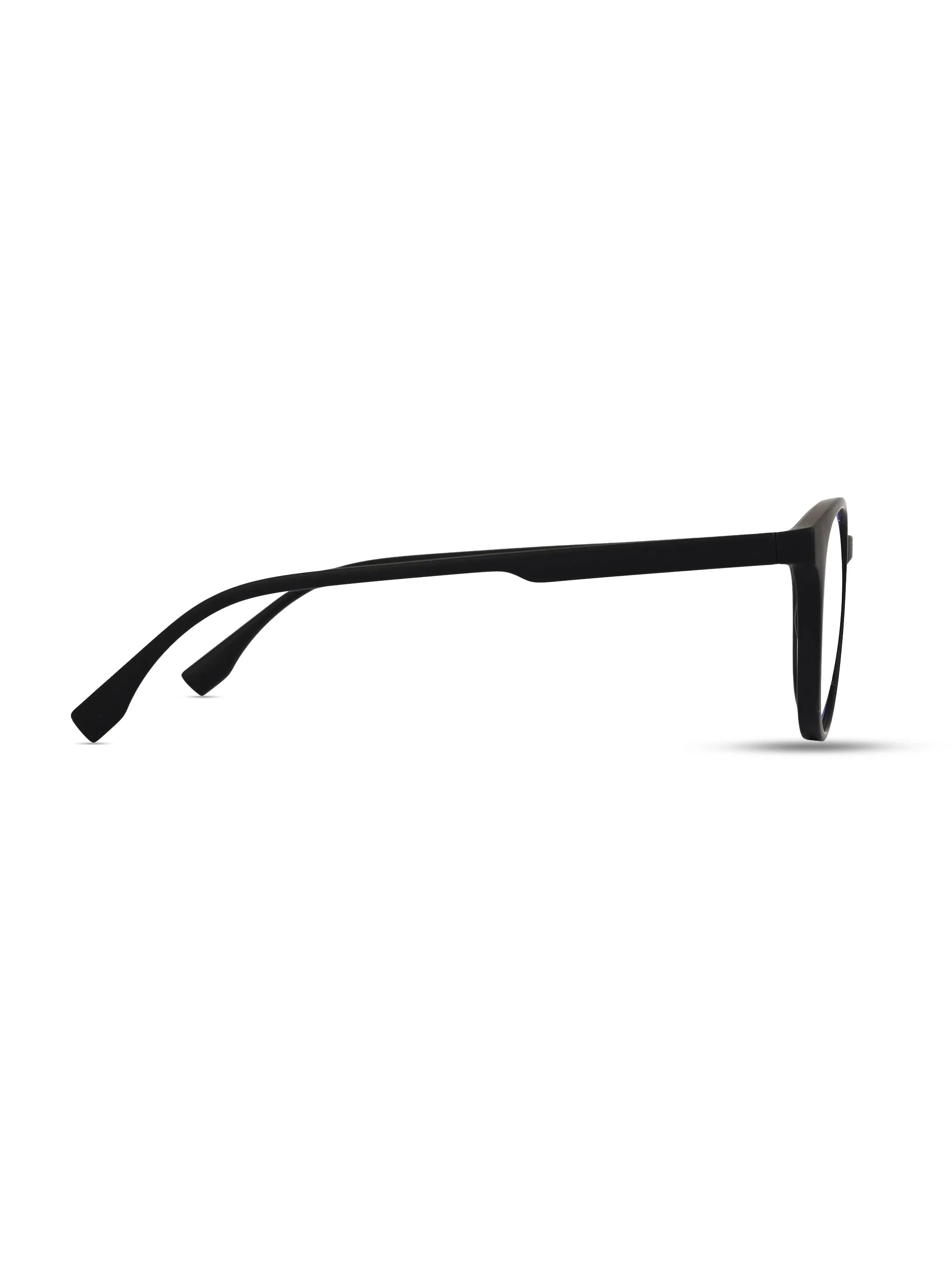 RayBloc | Black Medium Full Rim OVAL Computer Glasses for Men & Women [Blue Block]