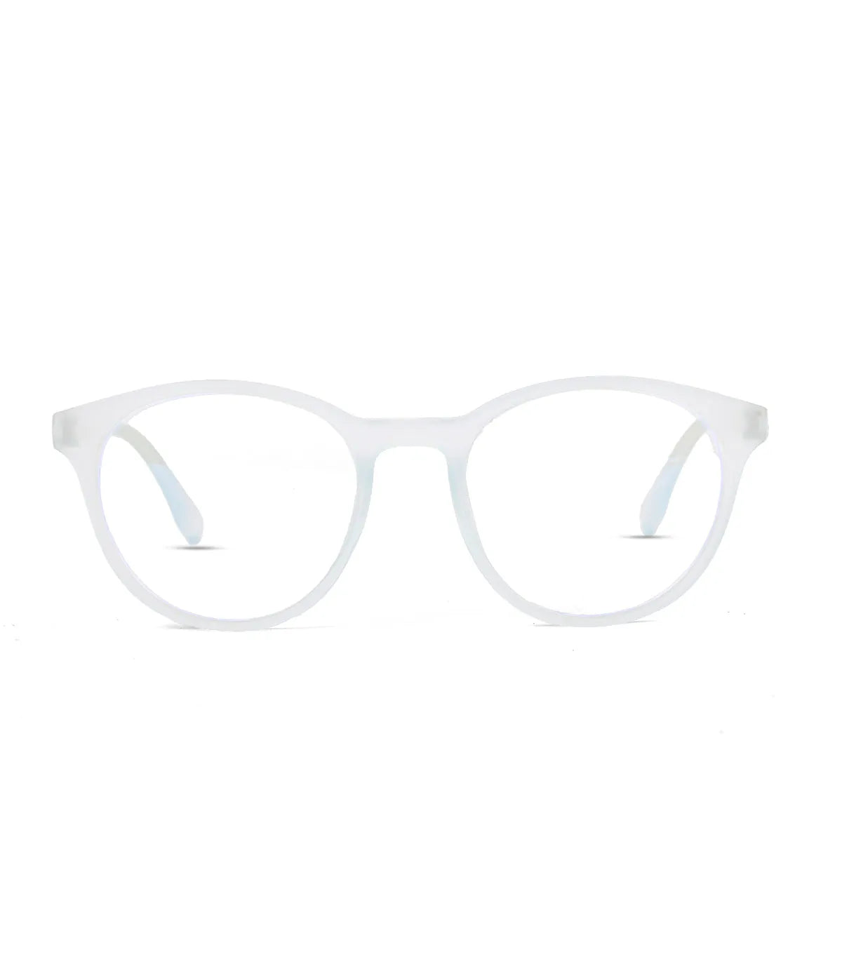 RayBloc | Sky Blue Medium Full Rim OVAL Computer Glasses for Men & Women [Blue Block]