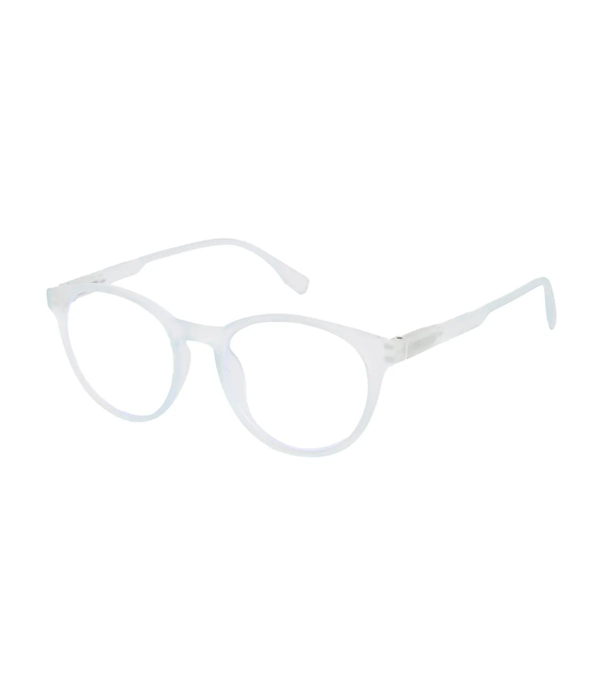 RayBloc | Sky Blue Medium Full Rim OVAL Computer Glasses for Men & Women [Blue Block]