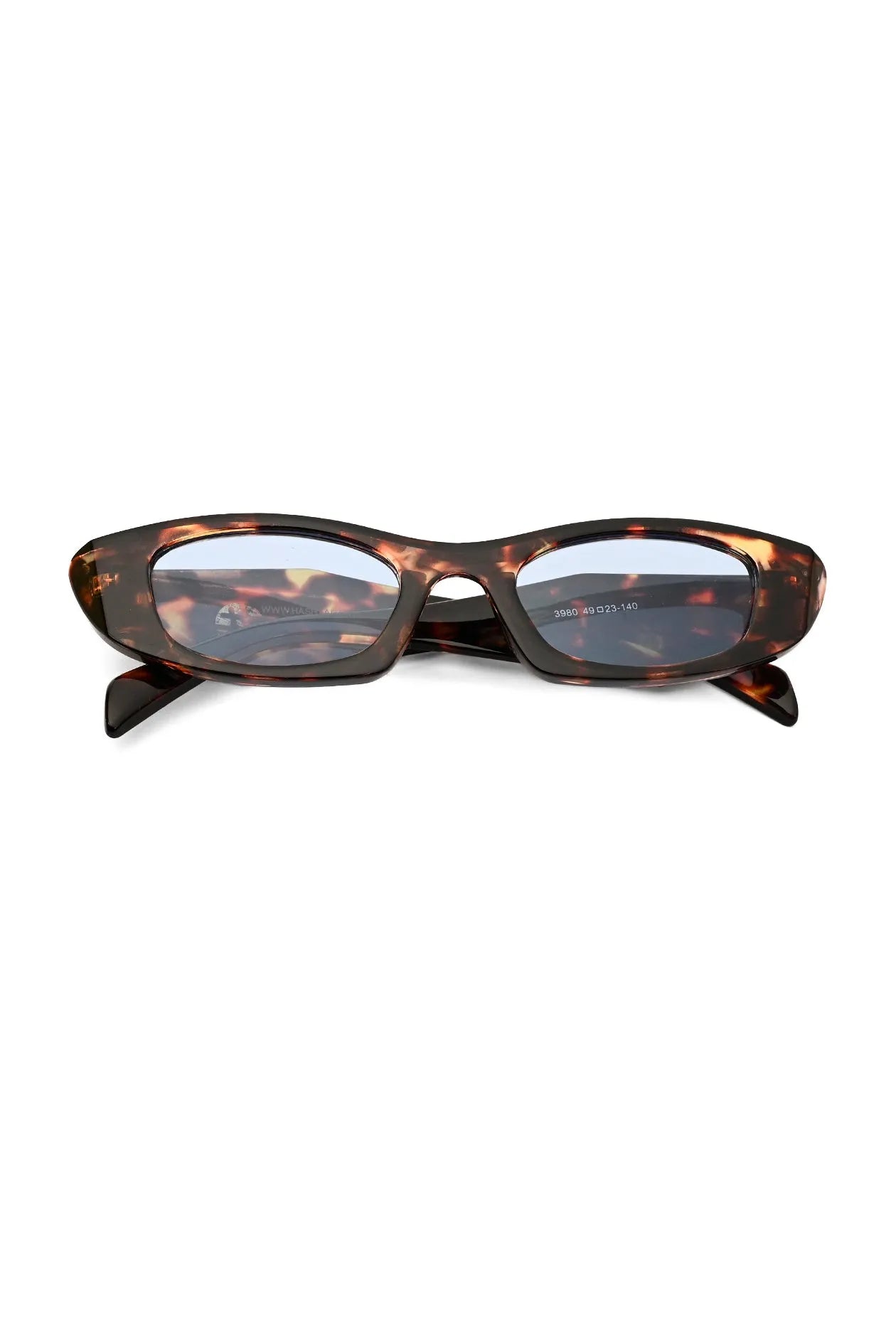 Avita | Brown Texture Transparent Large Full Rim Cateye Sunglasses for Women [UV-protected]