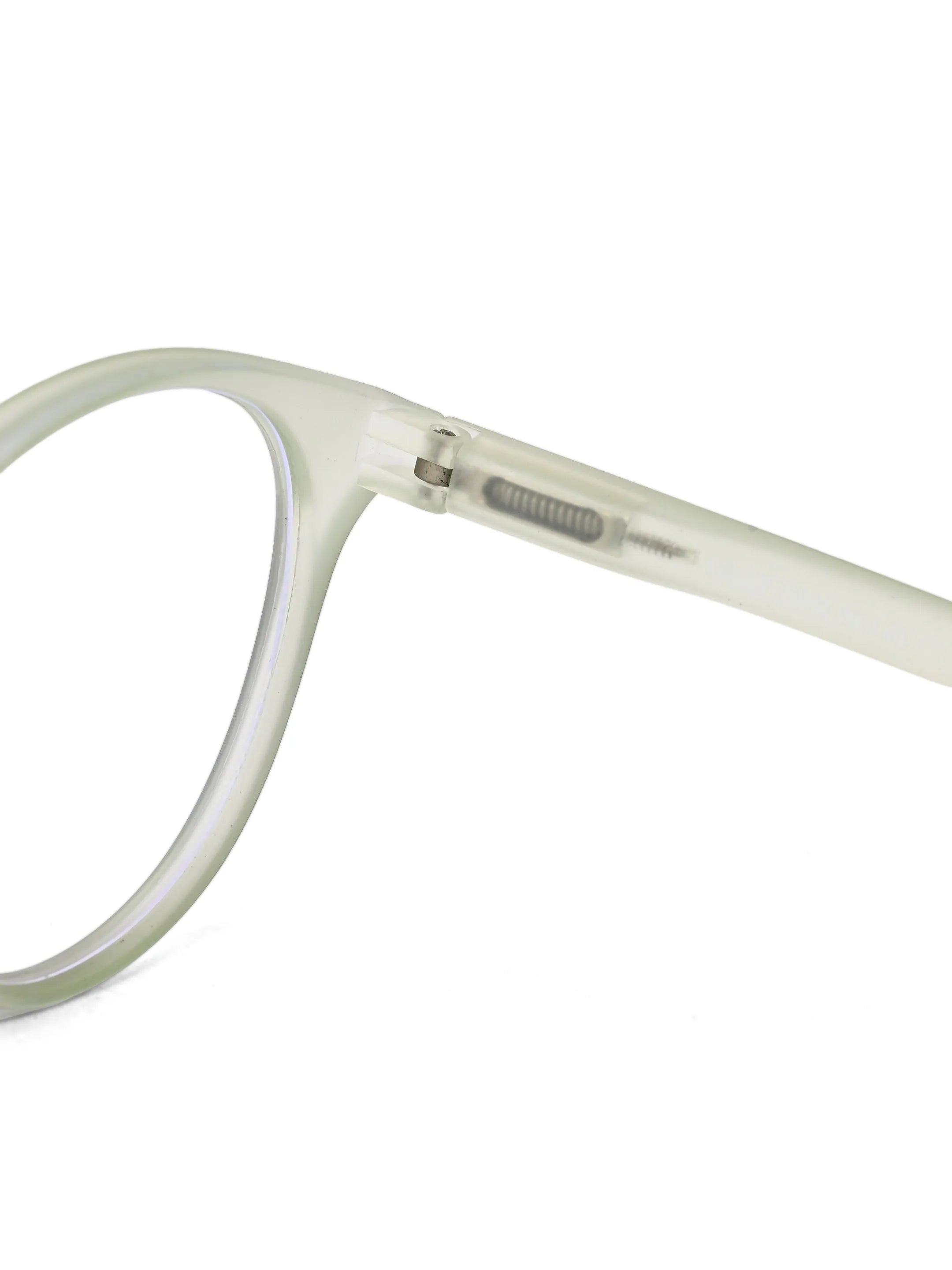 RayBloc | Light Green Medium Full Rim OVAL Computer Glasses for Men & Women [Blue Block]
