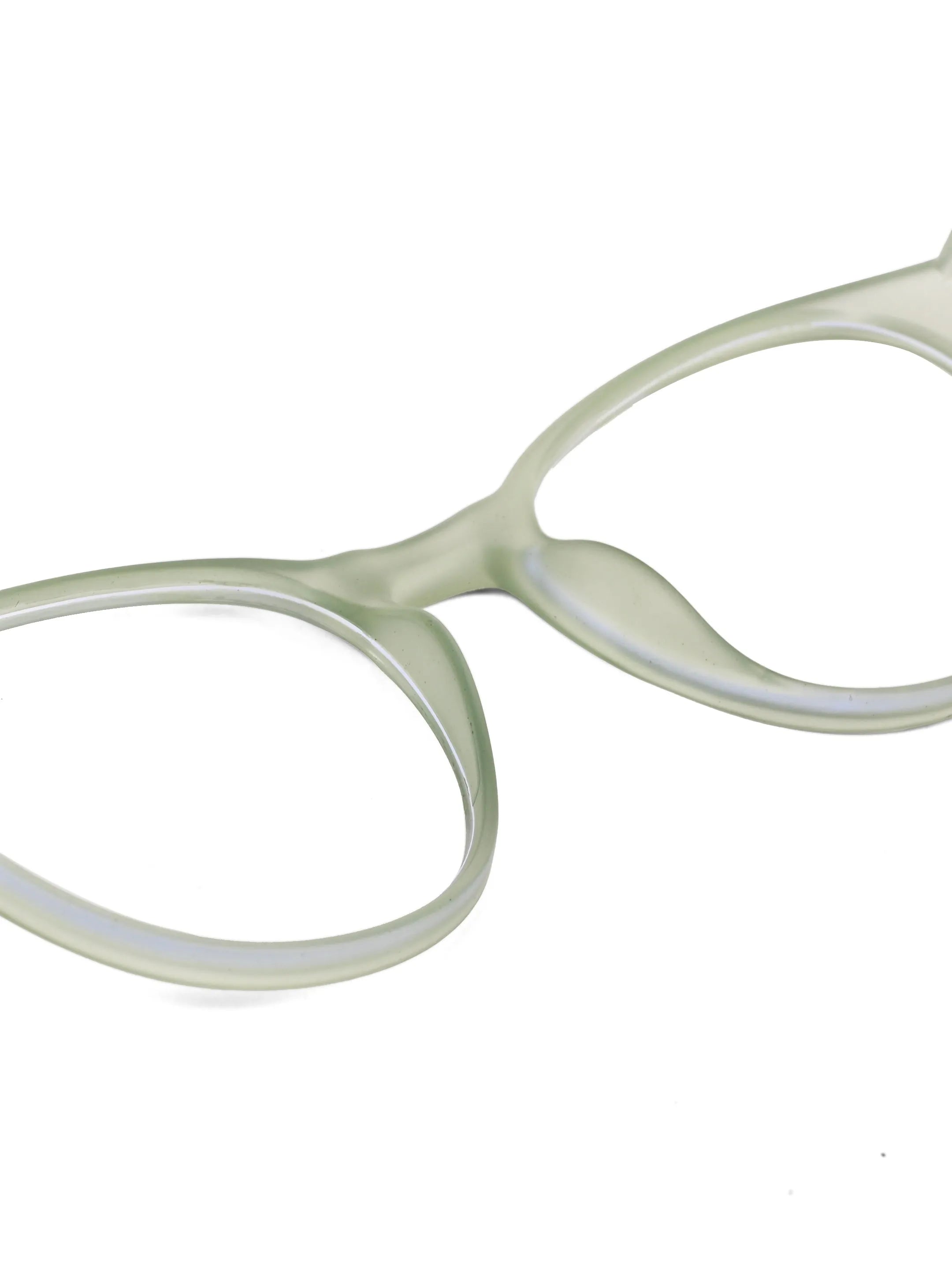 RayBloc | Light Green Medium Full Rim OVAL Computer Glasses for Men & Women [Blue Block]