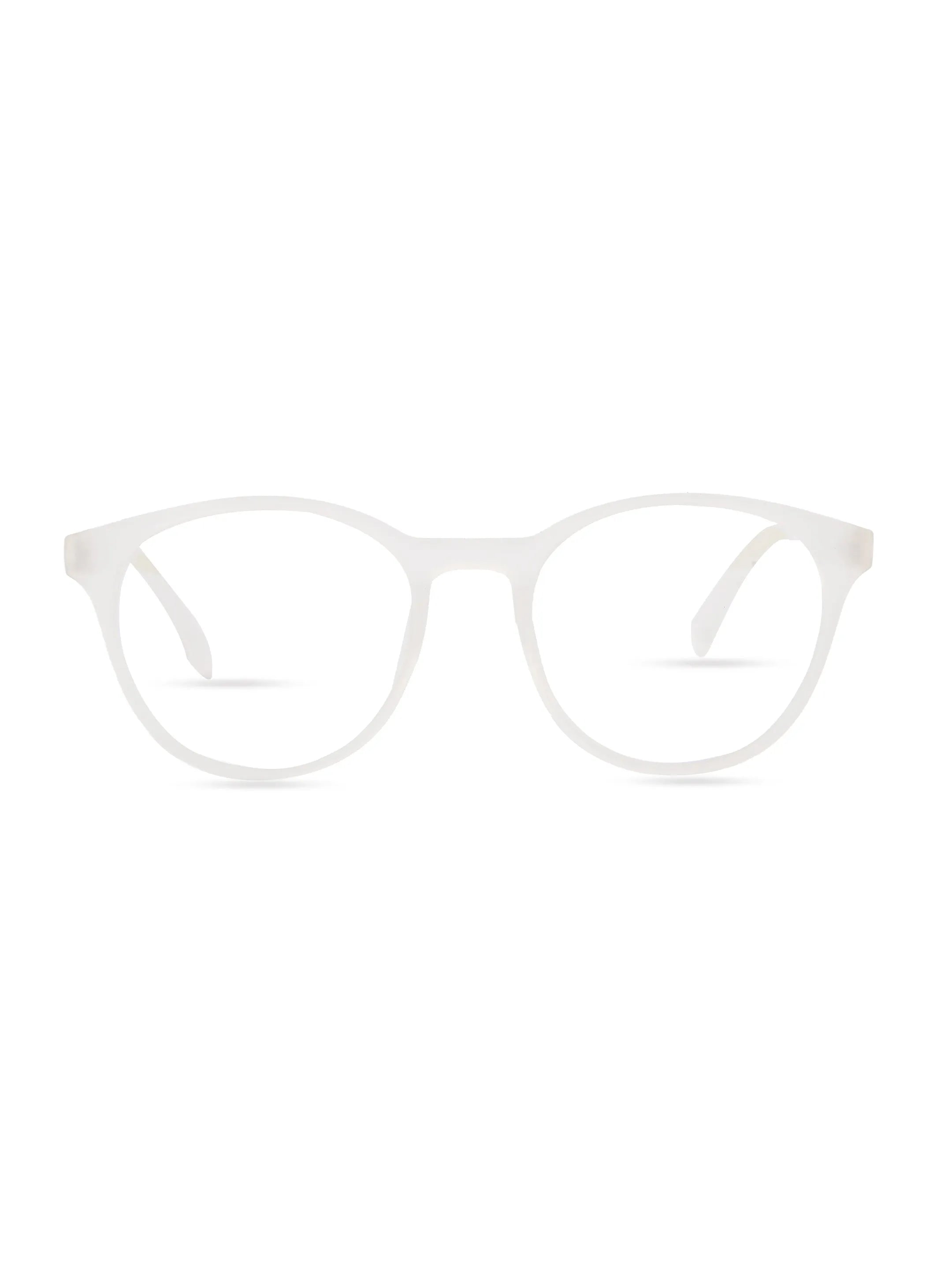 RayBloc | Transparent Medium Full Rim OVAL Computer Glasses for Men & Women [Blue Block]