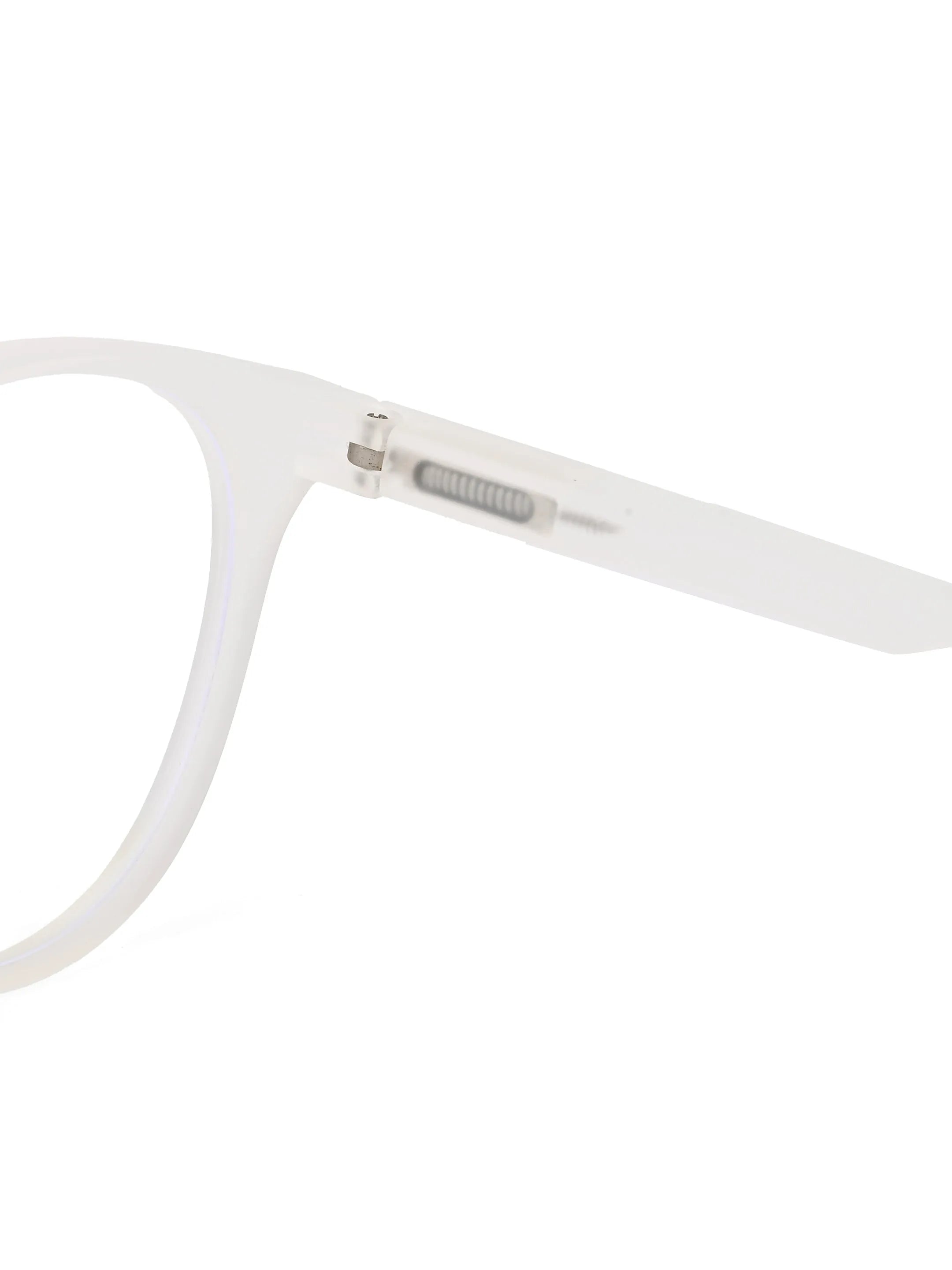 RayBloc | Transparent Medium Full Rim OVAL Computer Glasses for Men & Women [Blue Block]