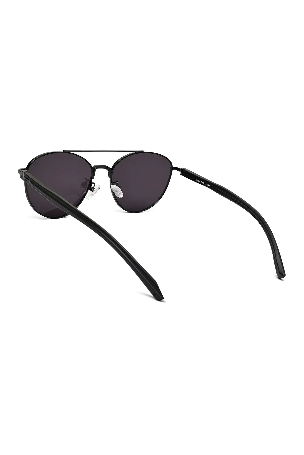 Gyron | Black Medium Full Rim Aviator Sunglasses for Men [UV-protected]