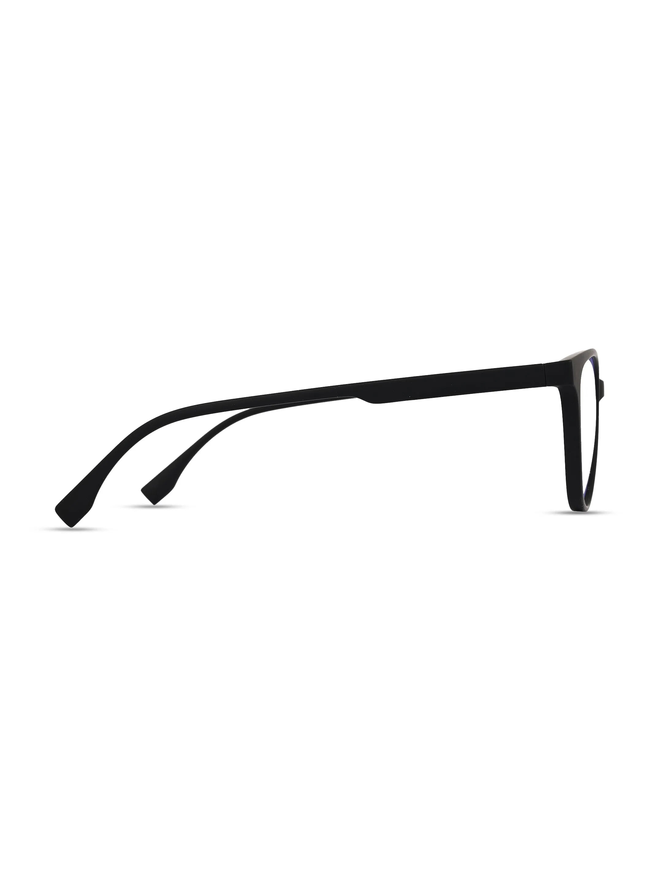 TruBlu | Black Medium Full Rim CATEYE Computer Glasses for Men & Women [Blue Block]