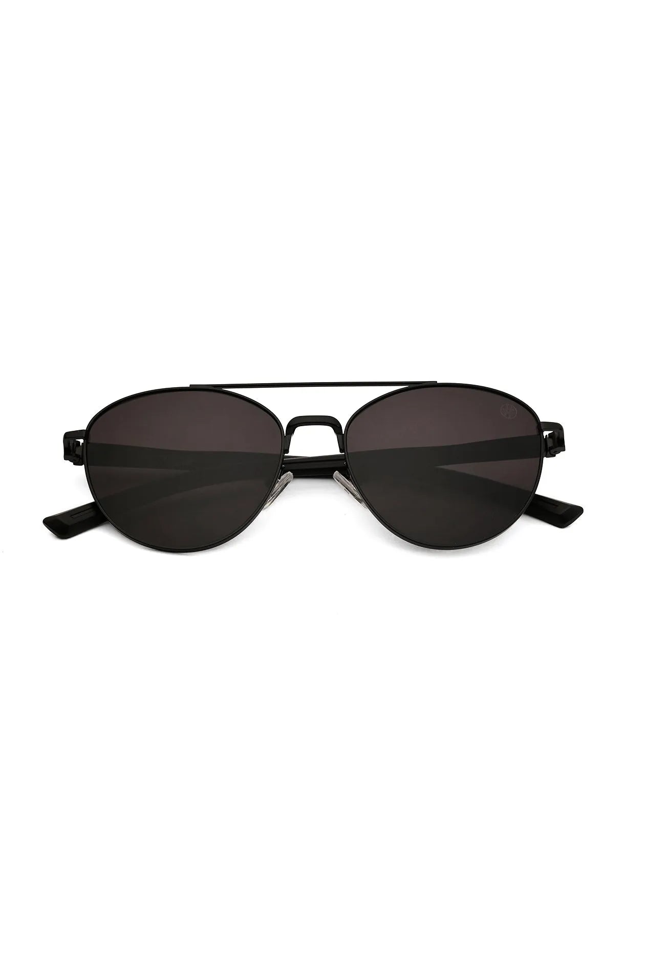 Gyron | Black Medium Full Rim Aviator Sunglasses for Men [UV-protected]
