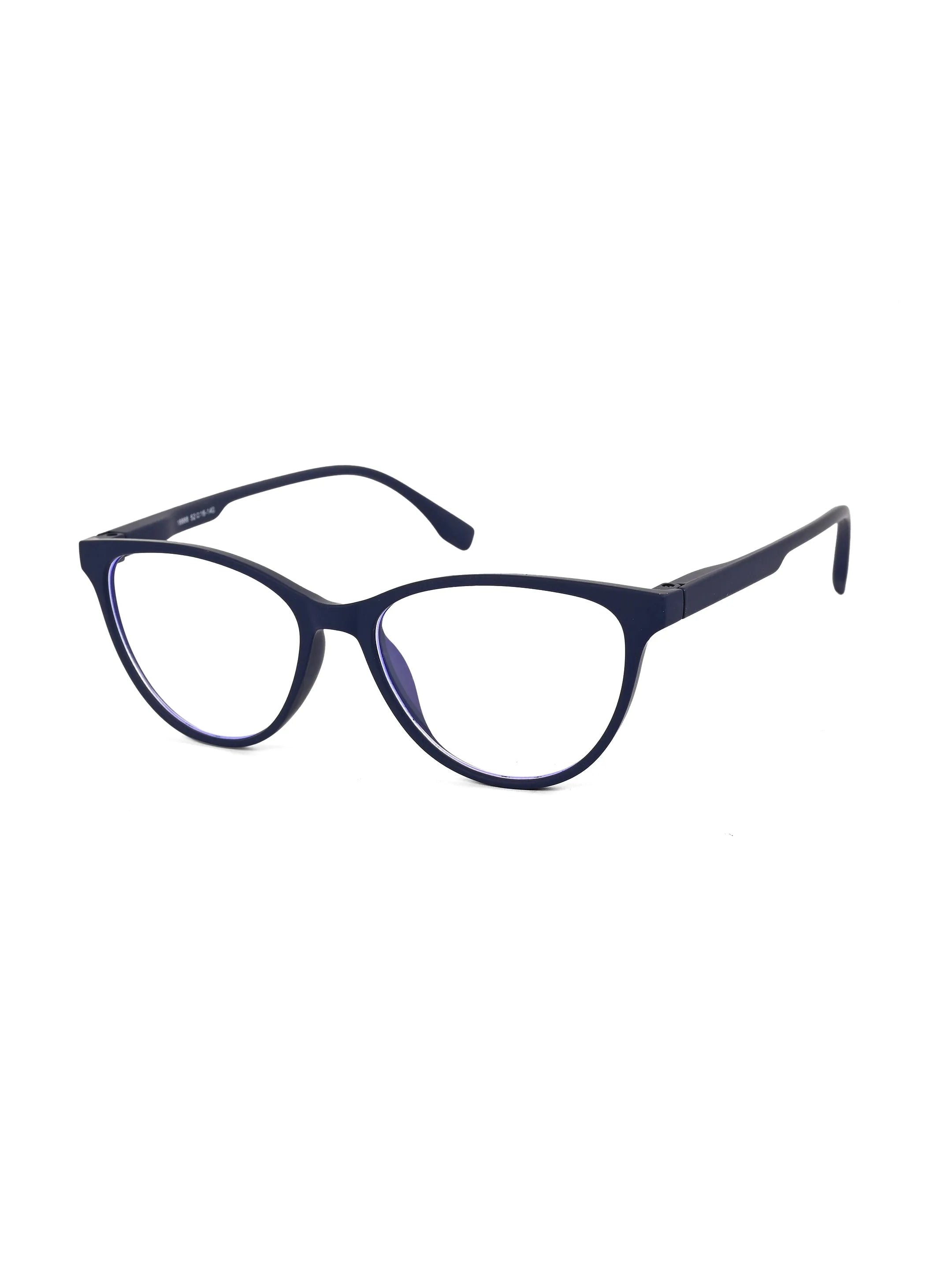 TruBlu | Blue Medium Full Rim CATEYE Computer Glasses for Men & Women [Blue Block]