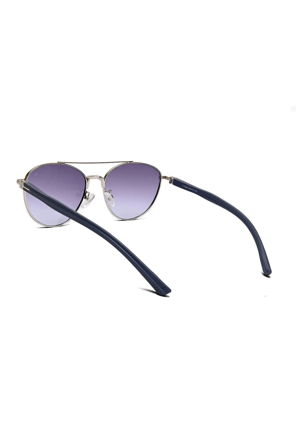 Gyron | Silver Medium Full Rim Aviator Sunglasses for Men [UV-protected]