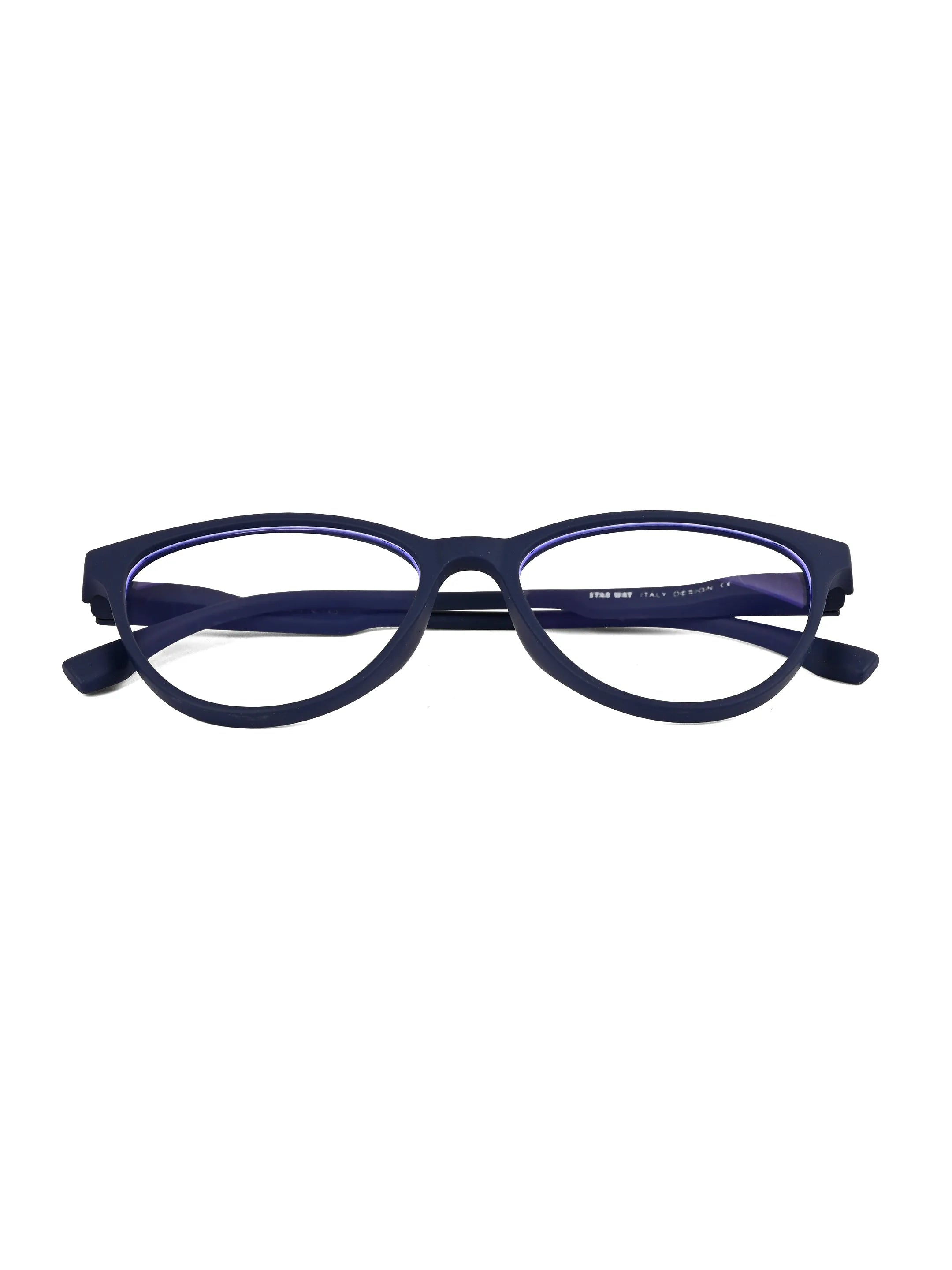 TruBlu | Blue Medium Full Rim CATEYE Computer Glasses for Men & Women [Blue Block]