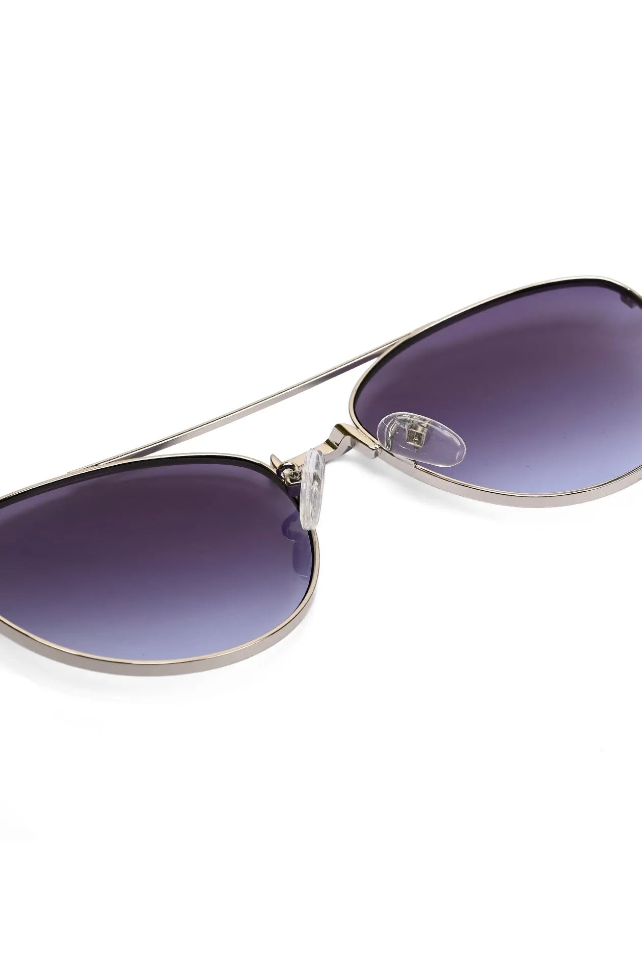 Gyron | Silver Medium Full Rim Aviator Sunglasses for Men [UV-protected]