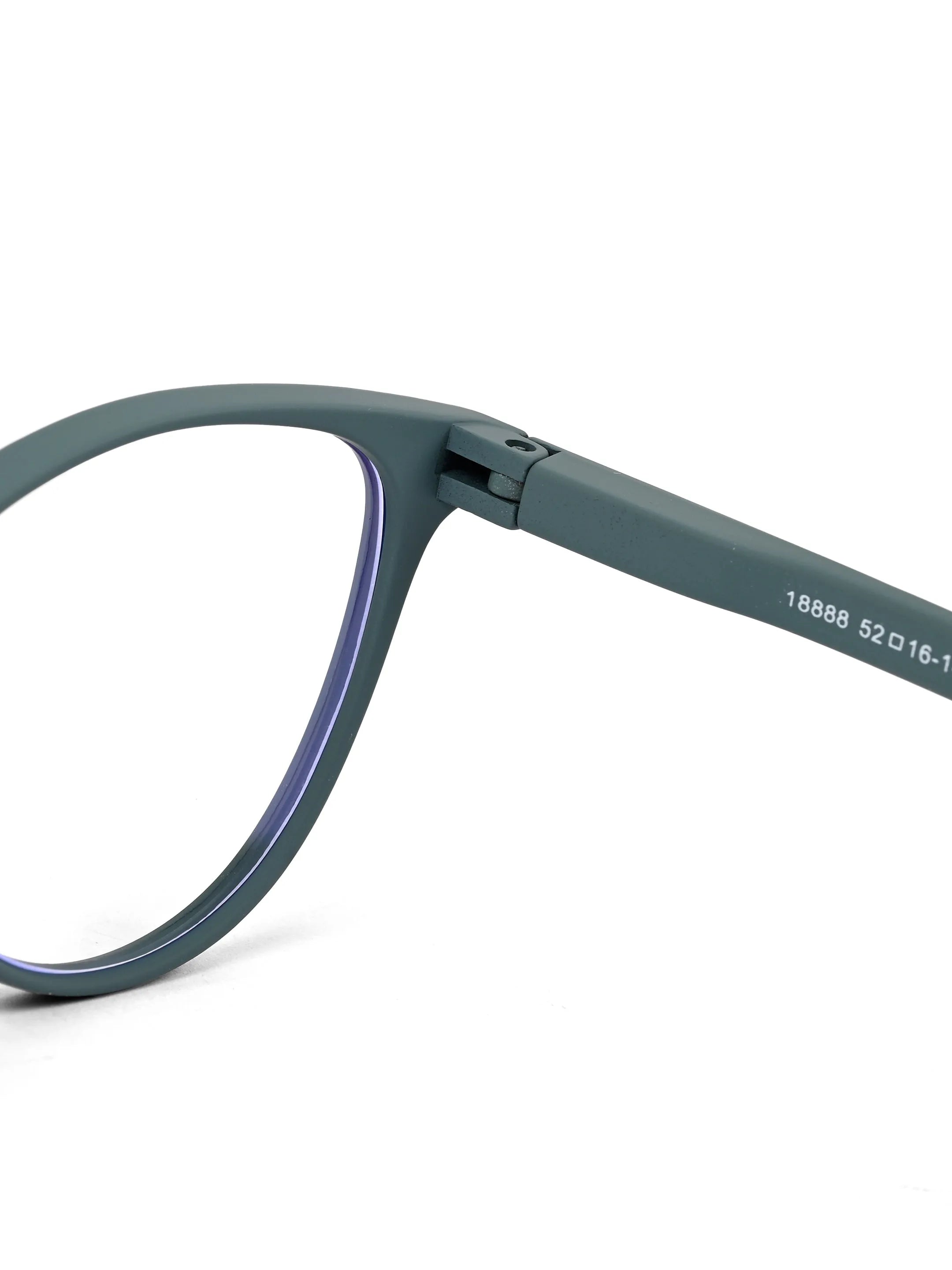 TruBlu | Olive Green Medium Full Rim CATEYE Computer Glasses for Men & Women [Blue Block]
