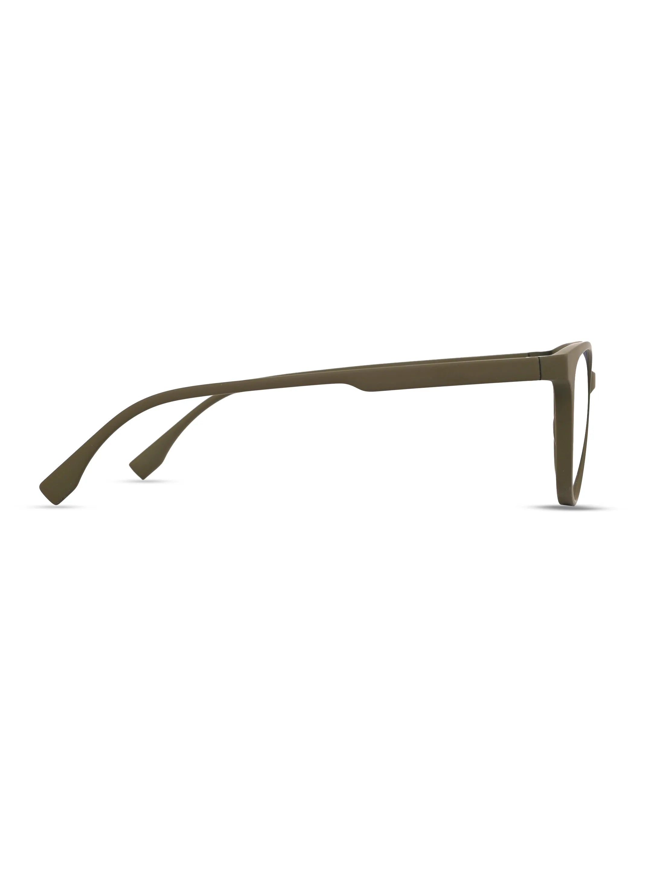 TruBlu | Dark Green Medium Full Rim CATEYE Computer Glasses for Men & Women [Blue Block]
