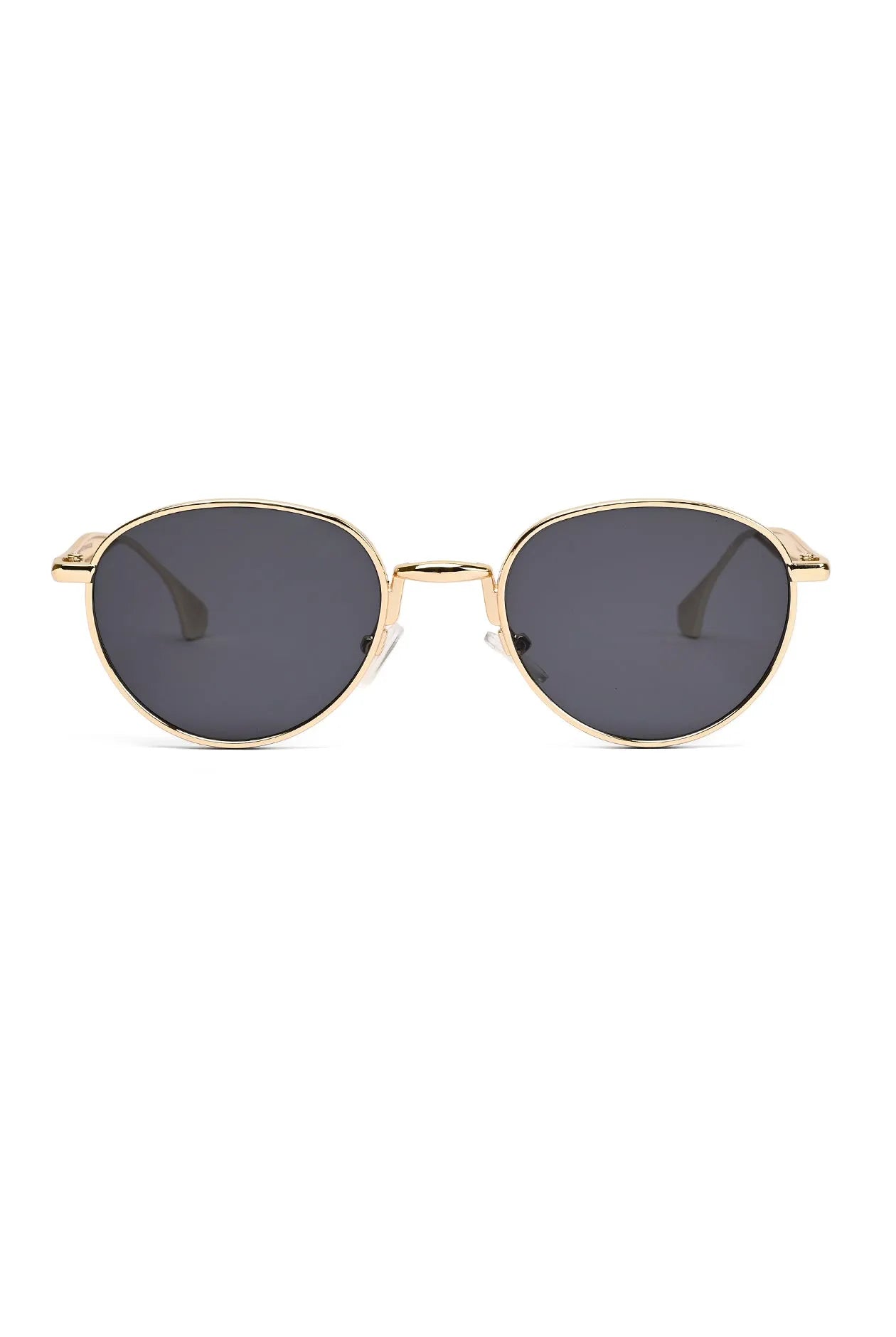 Nuvira | Gold Large Full Rim Oval Sunglasses for Men & Women [UV-protected]