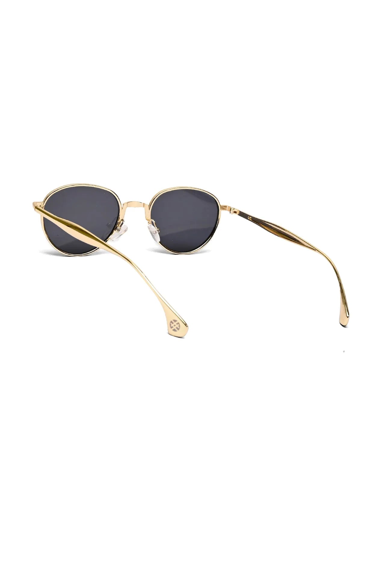 Nuvira | Gold Large Full Rim Oval Sunglasses for Men & Women [UV-protected]