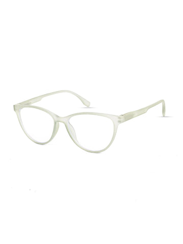 TruBlu | Light Green Medium Full Rim CATEYE Computer Glasses for Men & Women [Blue Block]