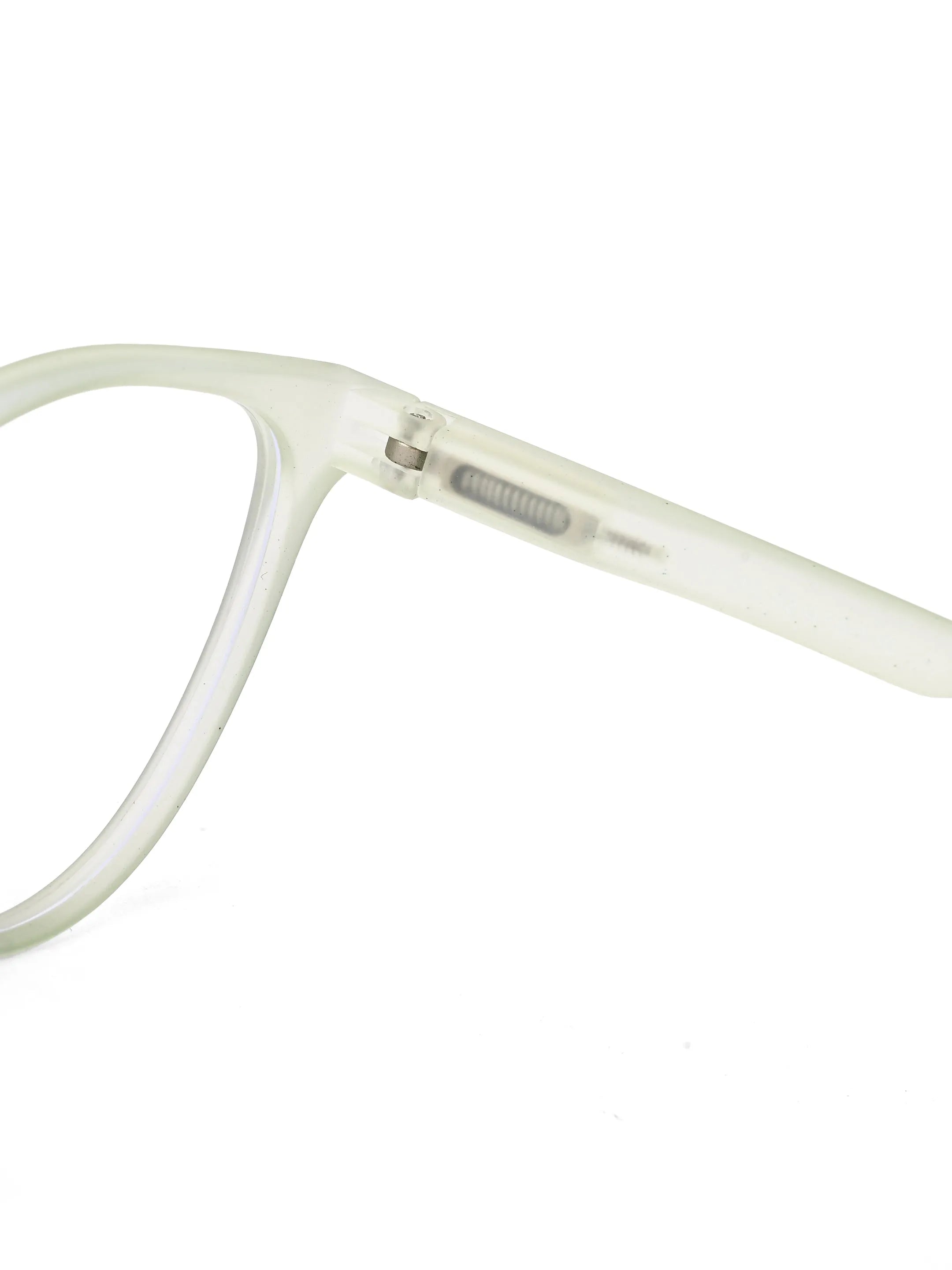 TruBlu | Light Green Medium Full Rim CATEYE Computer Glasses for Men & Women [Blue Block]