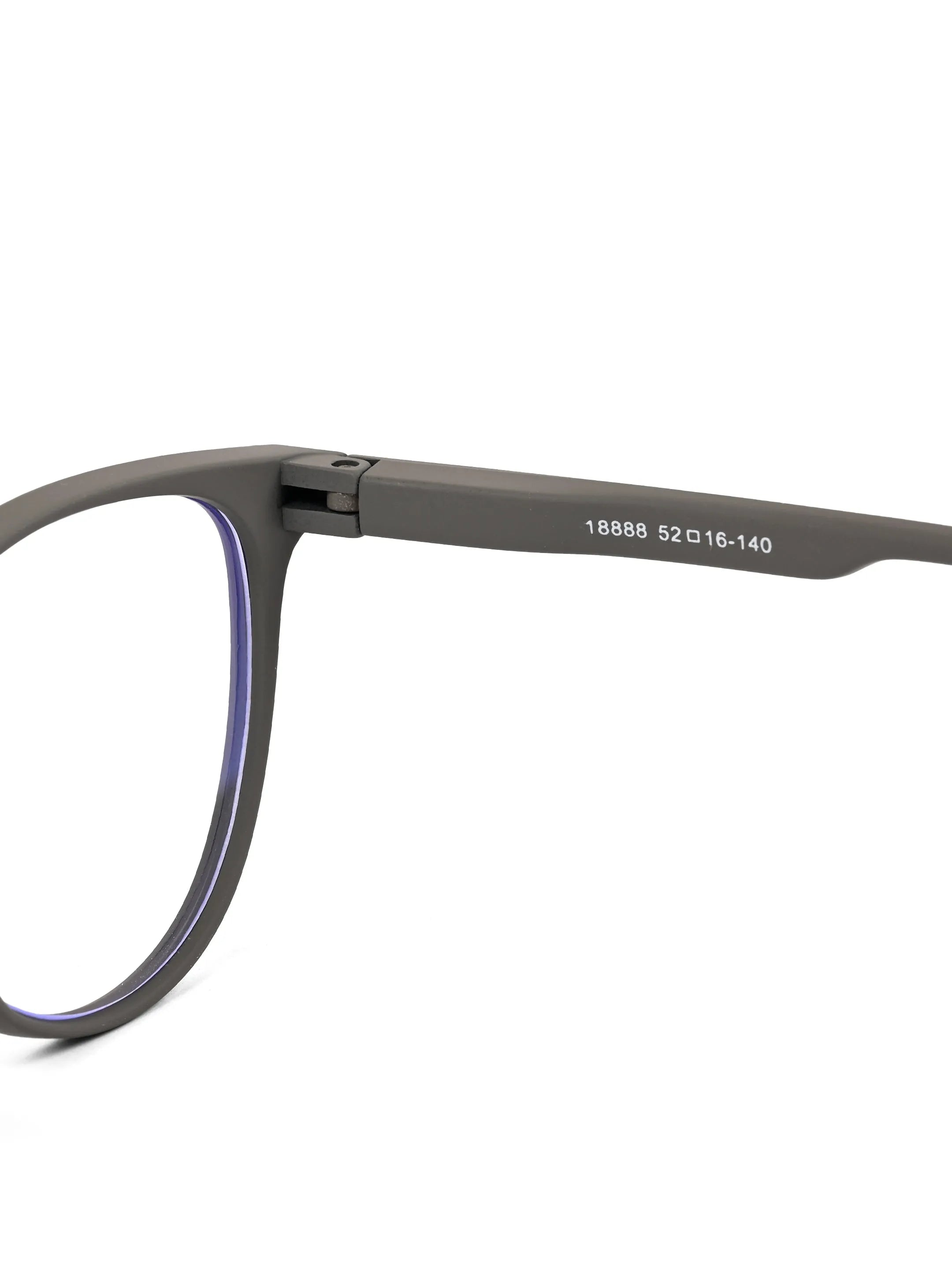 TruBlu | Grey Medium Full Rim CATEYE Computer Glasses for Men & Women [Blue Block]