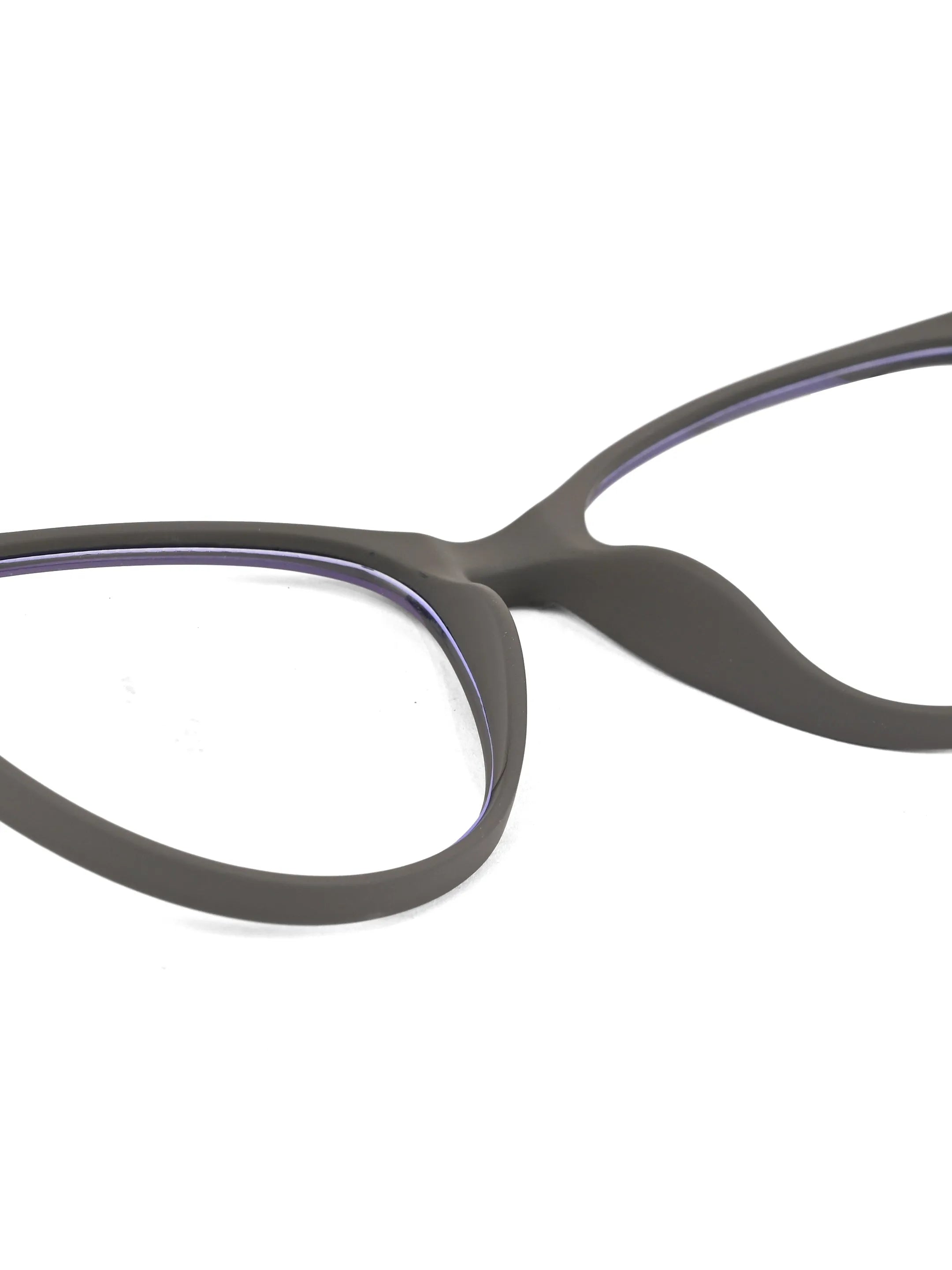 TruBlu | Grey Medium Full Rim CATEYE Computer Glasses for Men & Women [Blue Block]