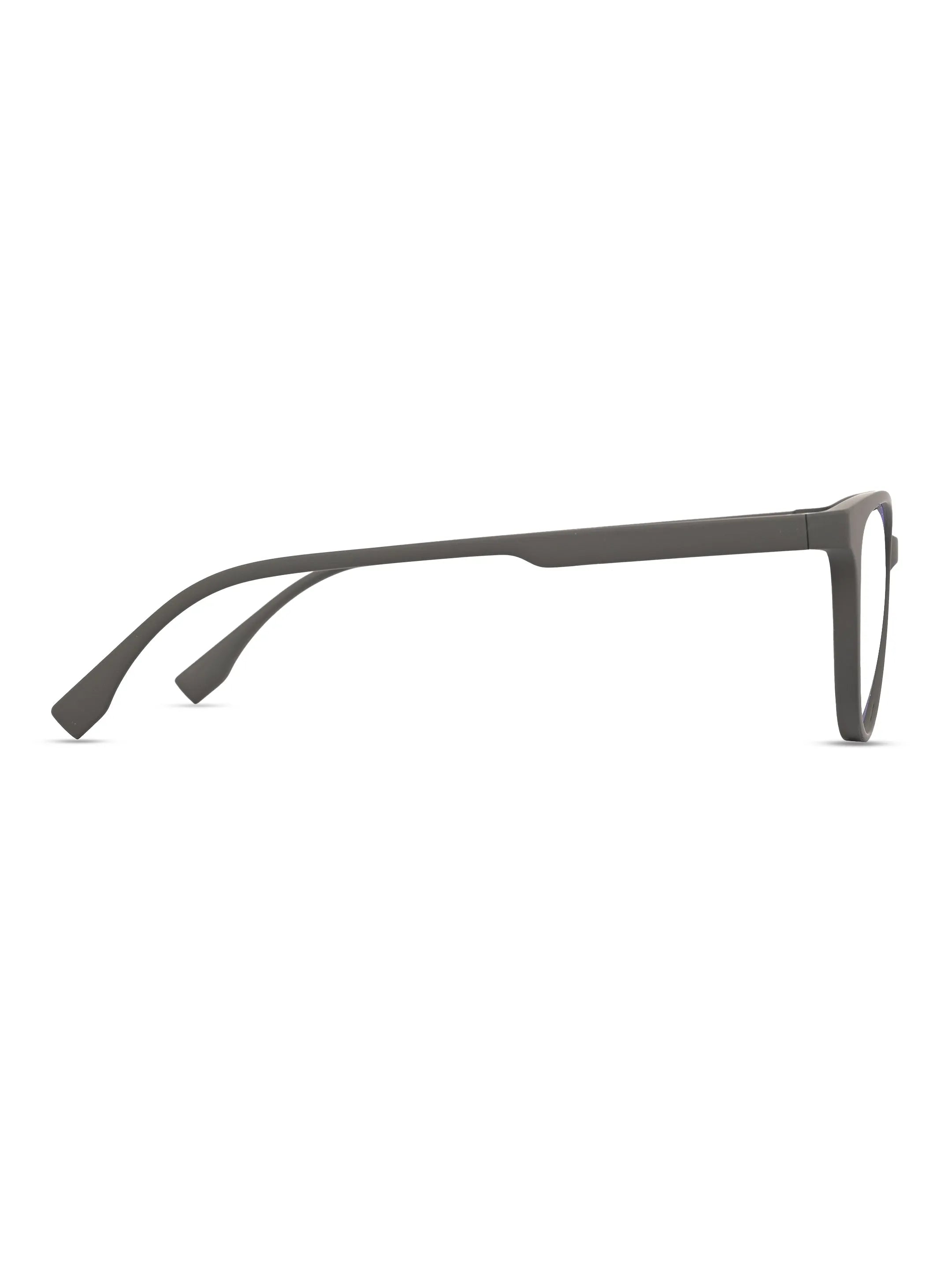 TruBlu | Grey Medium Full Rim CATEYE Computer Glasses for Men & Women [Blue Block]