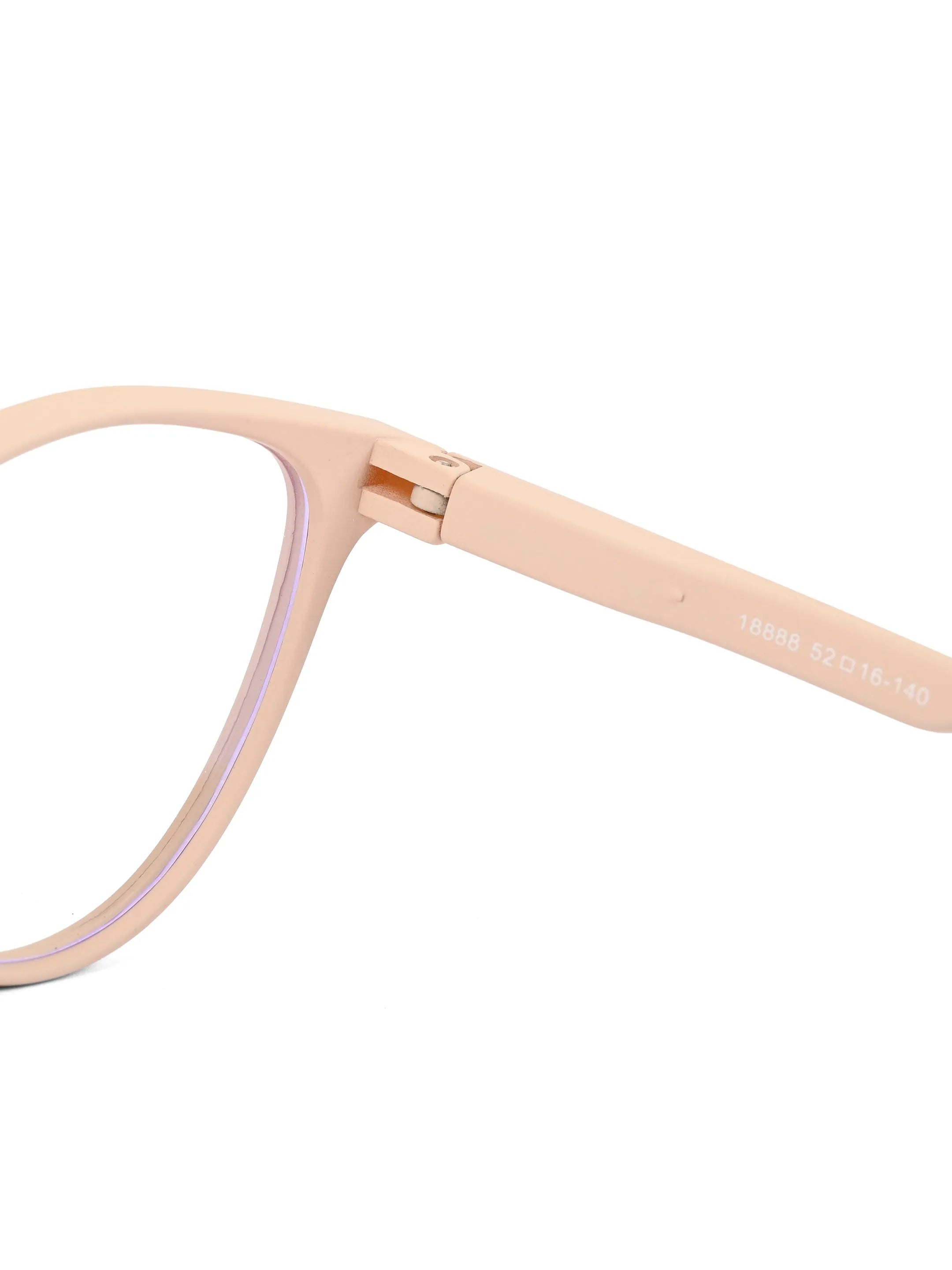 TruBlu | Cream Medium Full Rim CATEYE Computer Glasses for Men & Women [Blue Block]