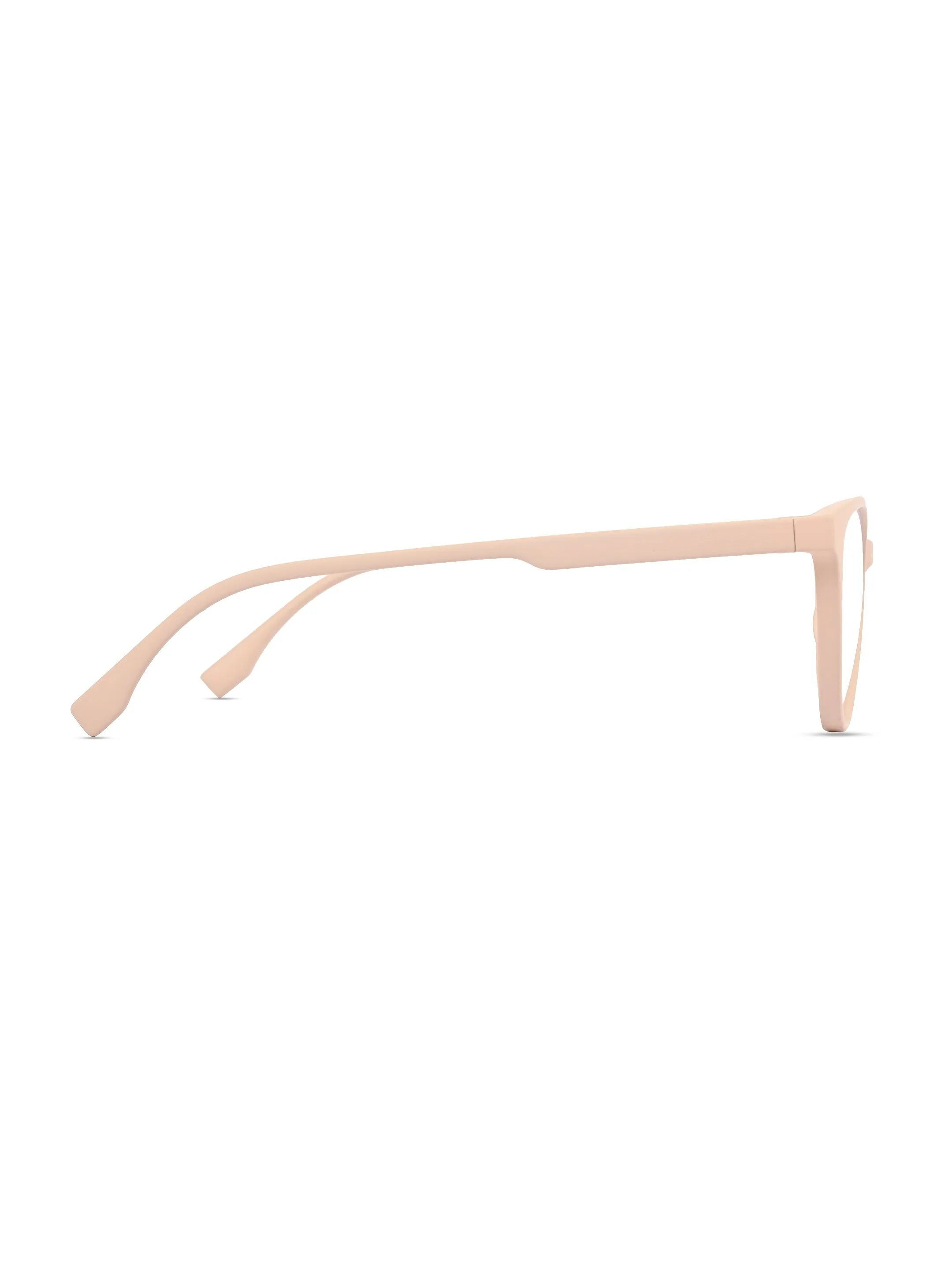 TruBlu | Cream Medium Full Rim CATEYE Computer Glasses for Men & Women [Blue Block]
