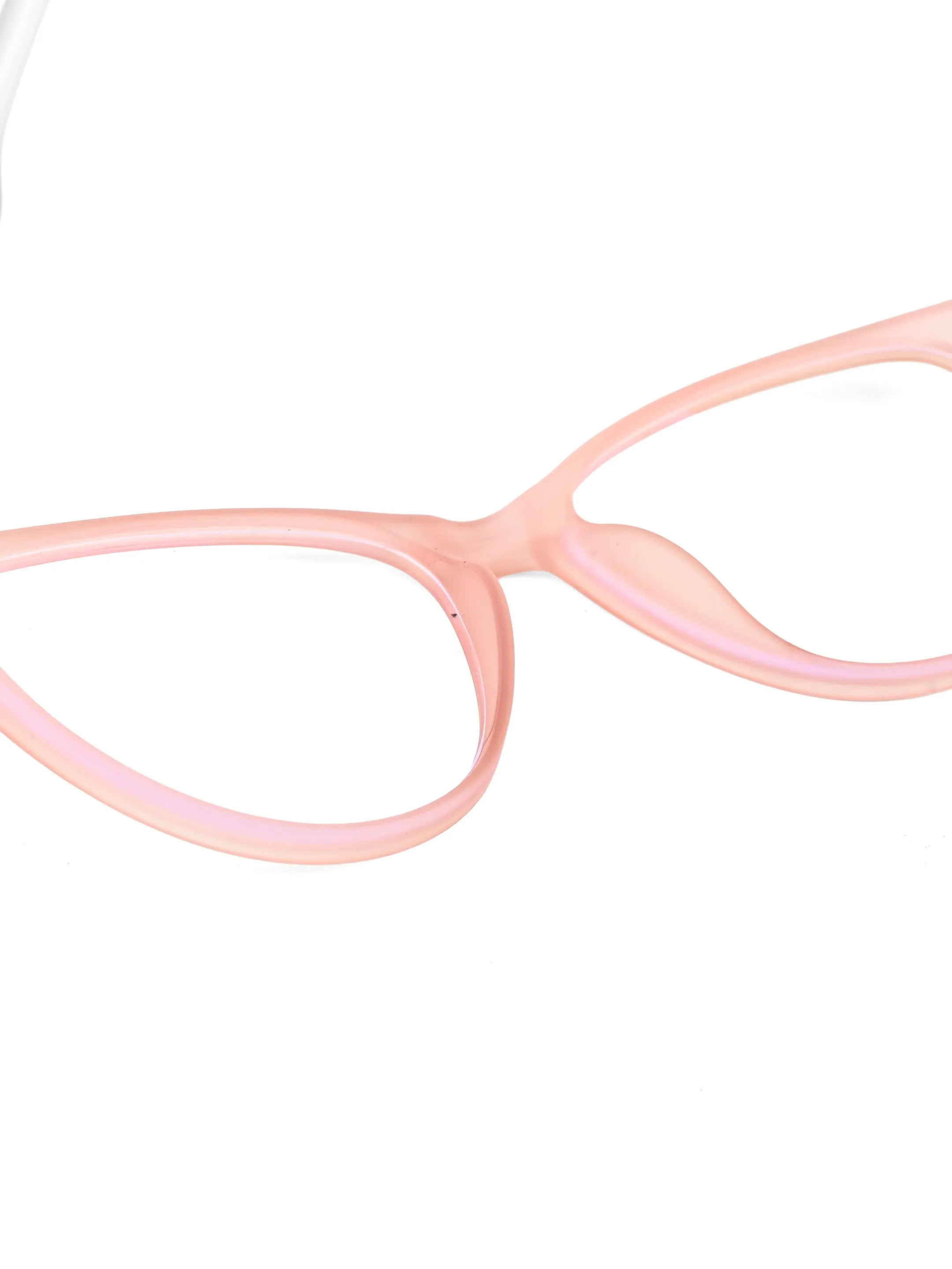 TruBlu | Baby Pink Medium Full Rim CATEYE Computer Glasses for Men & Women [Blue Block]