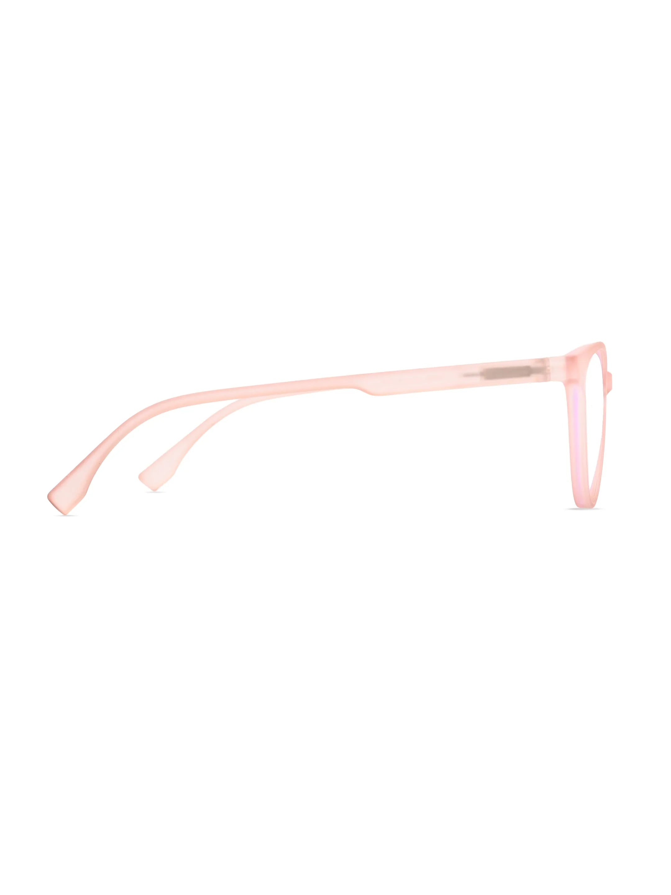 TruBlu | Baby Pink Medium Full Rim CATEYE Computer Glasses for Men & Women [Blue Block]